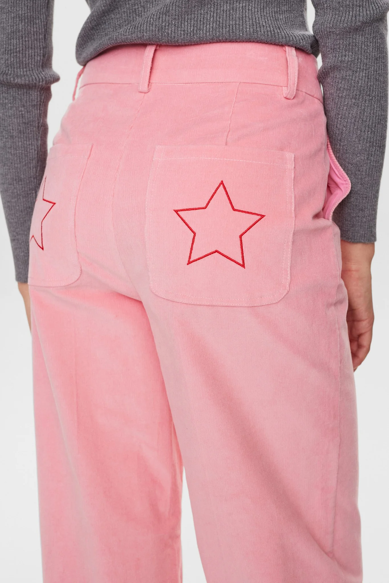 NUJOANNA PANTS WITH EMB - Peony - Image 5