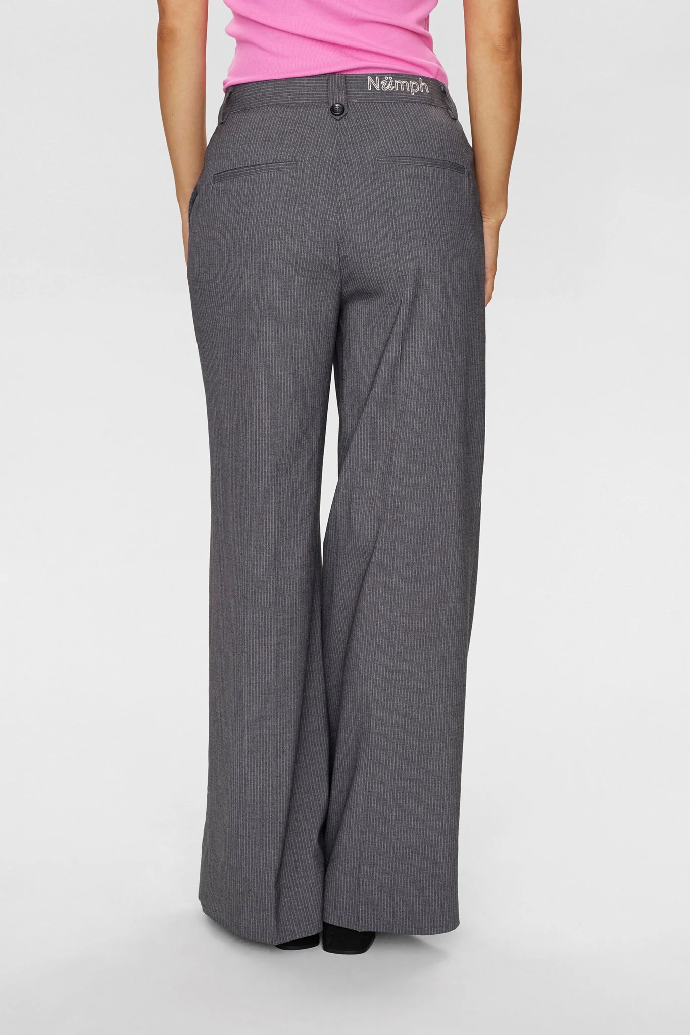 NUJOSEPHINE PANTS - Medium Grey mel - Image 2