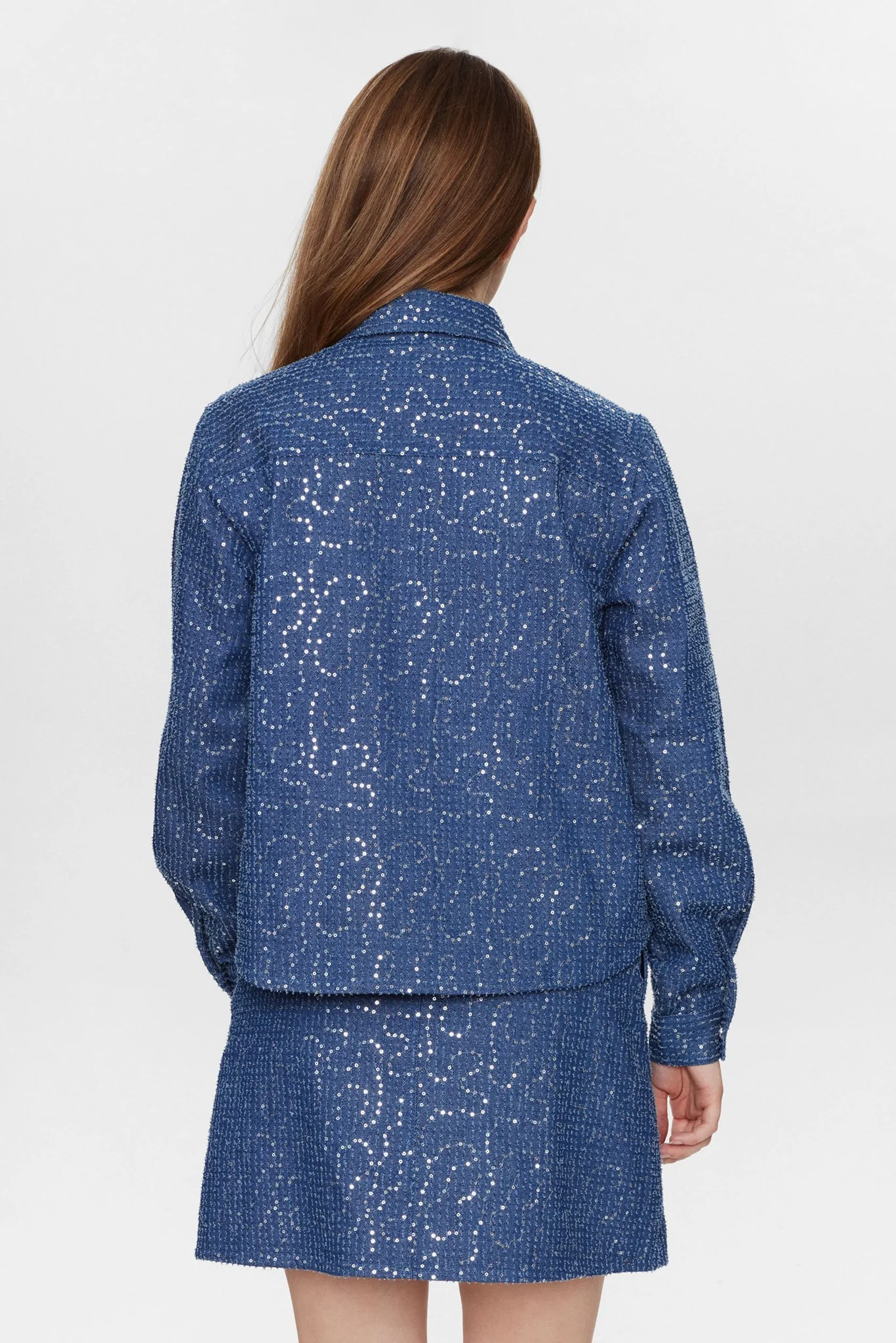 NUJOURNEY SHIRT - Medium Blue Denim - Image 2