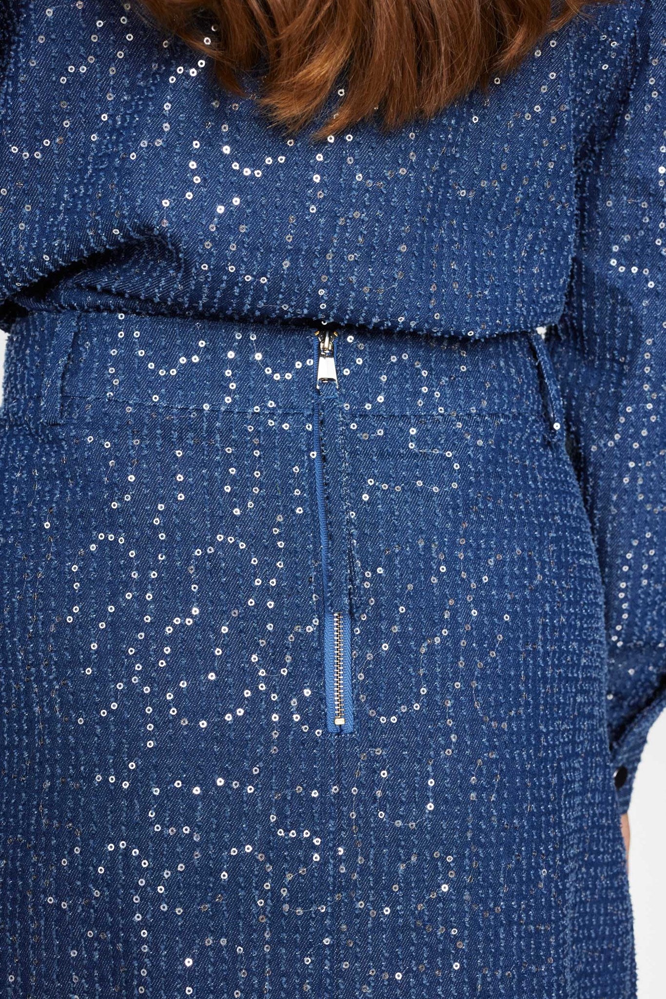 NUJOURNEY SKIRT - Medium Blue Denim - Image 5