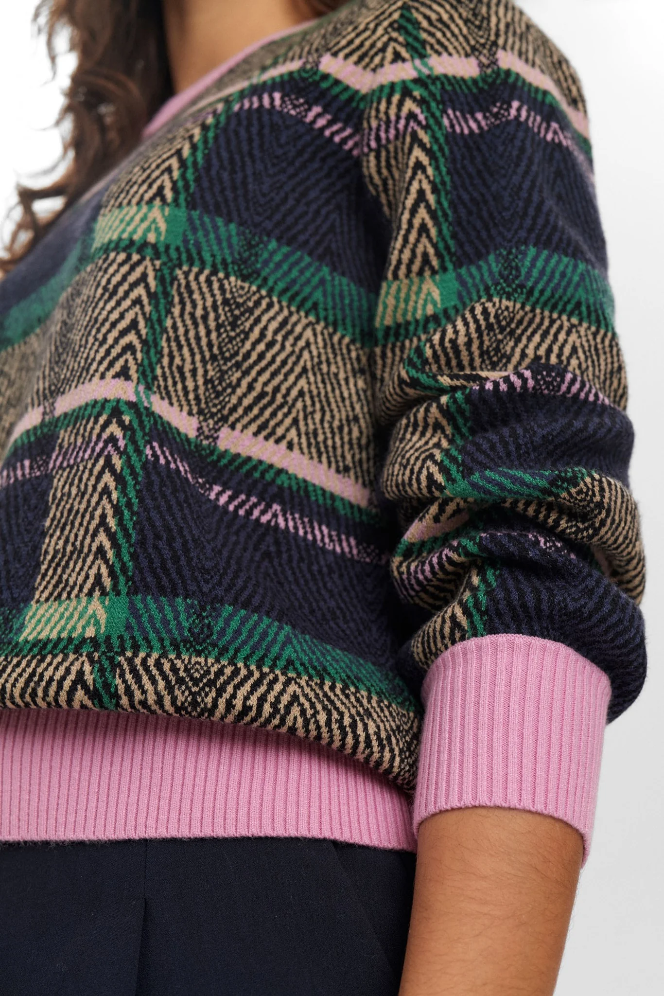 NUJUCHECK PULLOVER - Dress Blues - Image 5