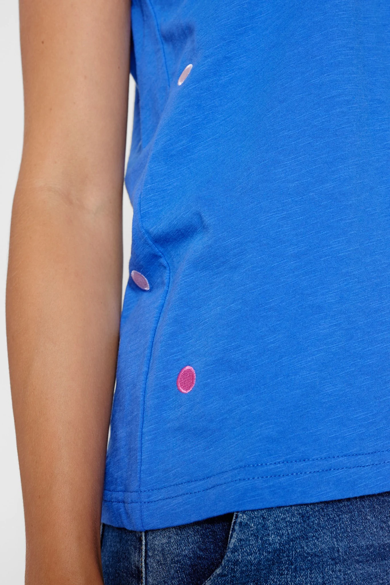 NUJULY TEE - GOTS - Dazzling Blue - Image 5