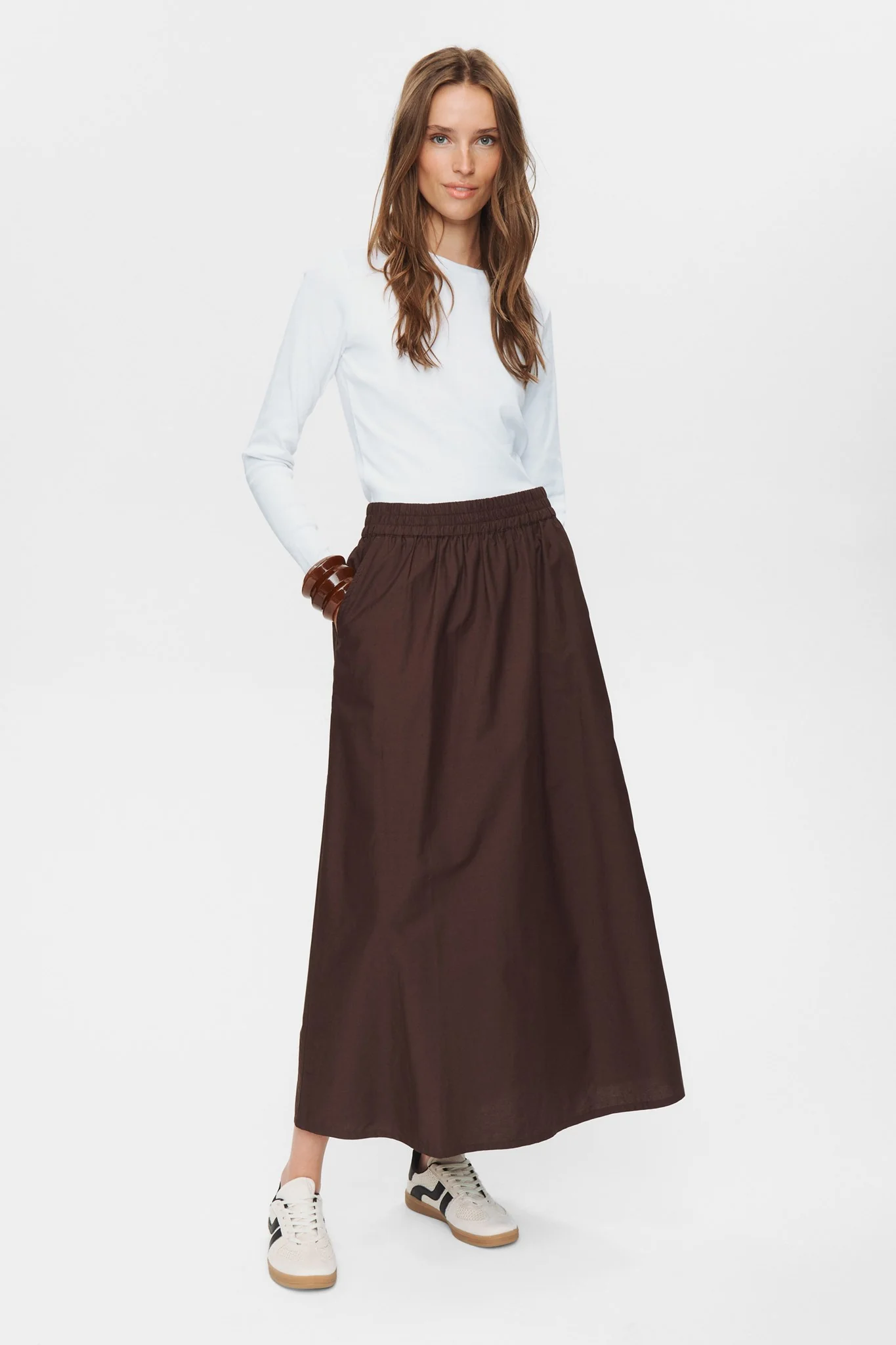 NUJUNY LONG SKIRT - Black Coffee - Image 4