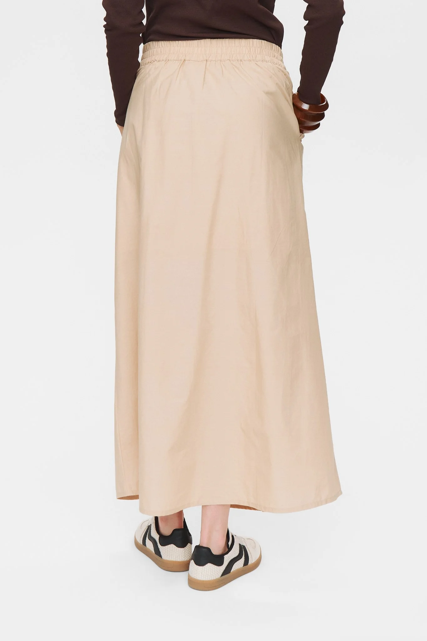 NUJUNY LONG SKIRT - Sesame - Image 2