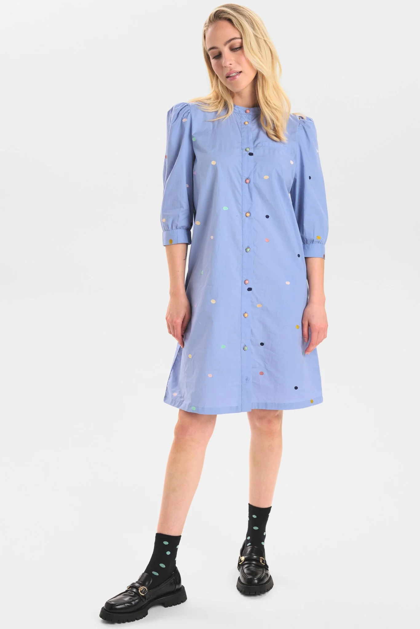 NUKALA DRESS  - Bel Air Blue - Image 3