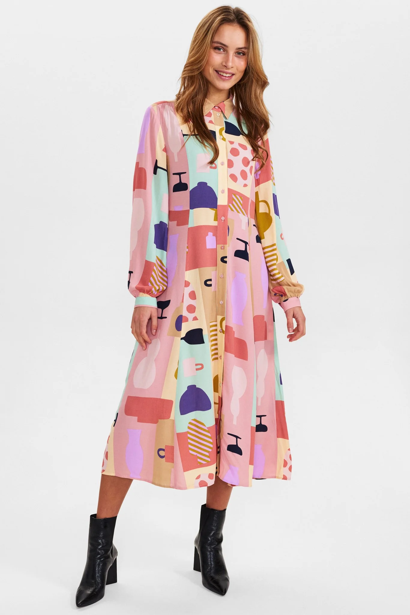 NUKAMILIA SHIRT DRESS - Mellow Rose - Image 3