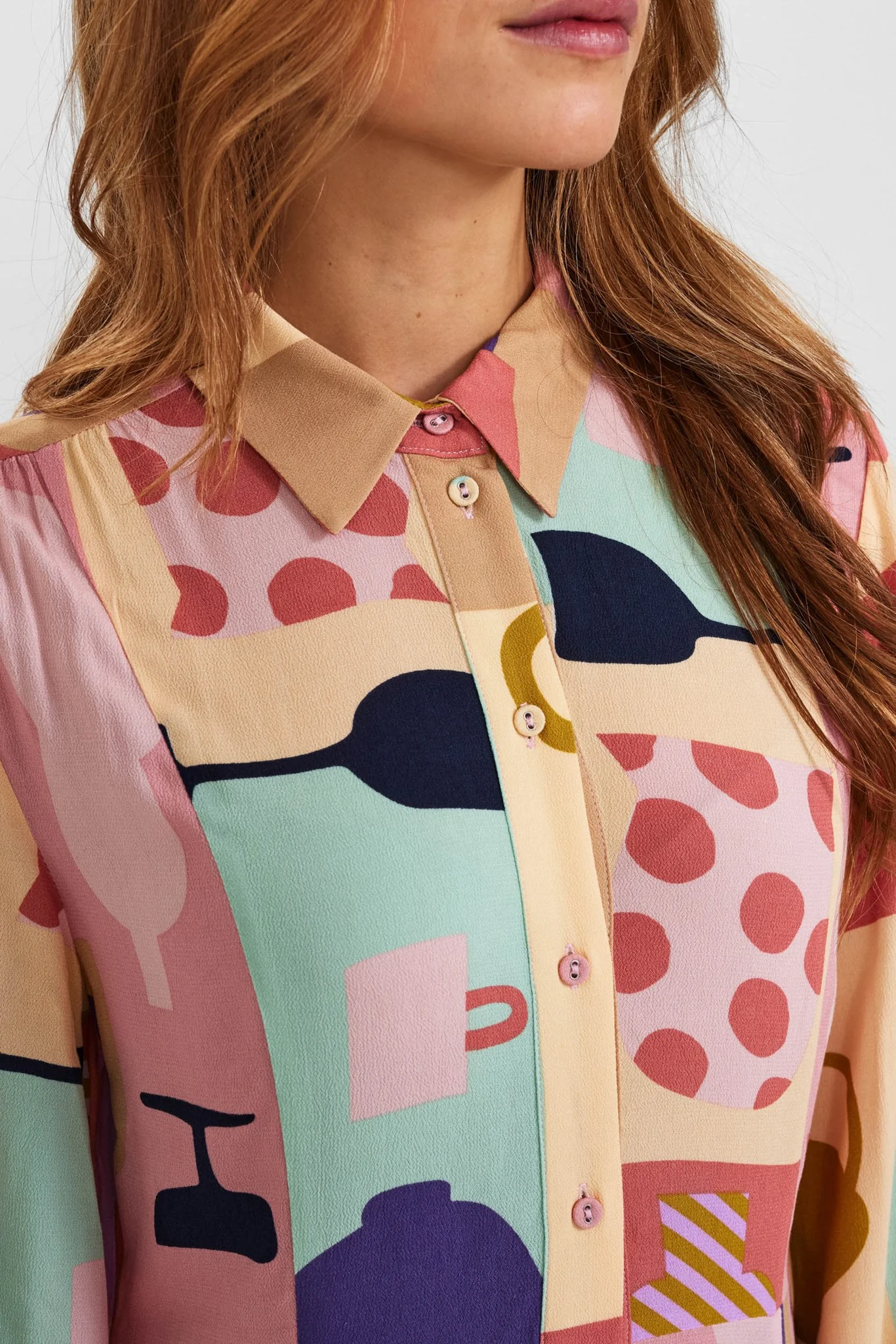 NUKAMILIA SHIRT DRESS - Mellow Rose - Image 4