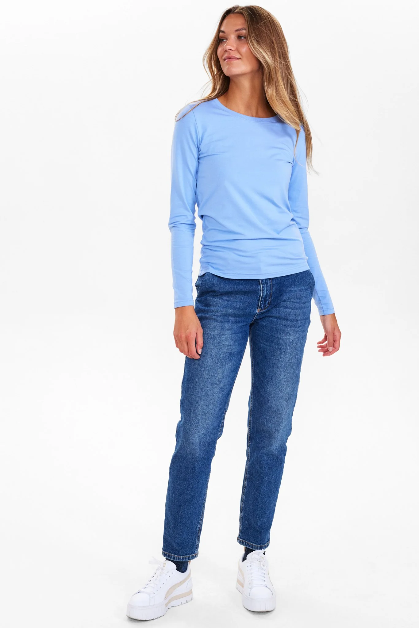 NUKAZUMI LS BLOUSE  - Bel Air Blue - Image 3