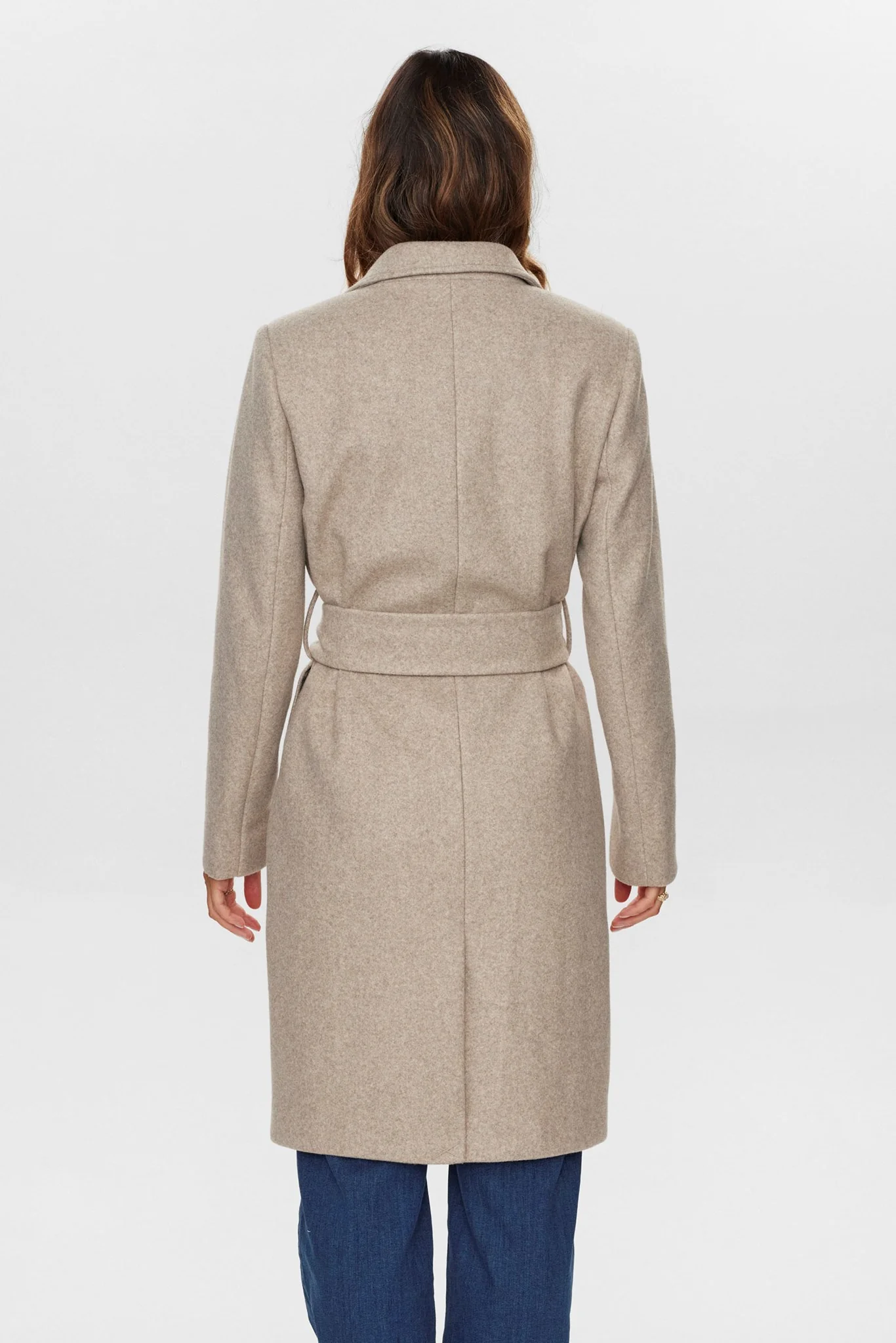 NUKIMBERLY LONG COAT - Sesame Melange - Image 2