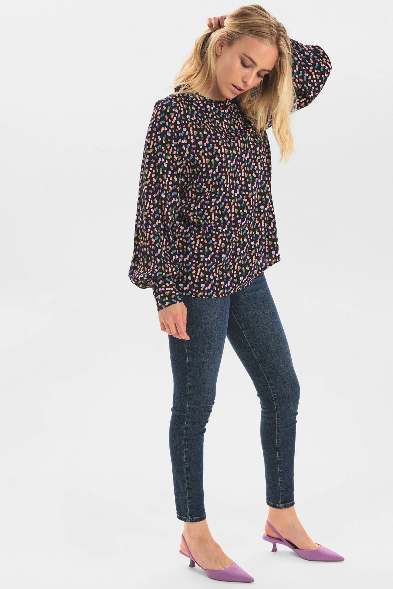 NUKIT BLOUSE - Dark Sapphire - Image 3