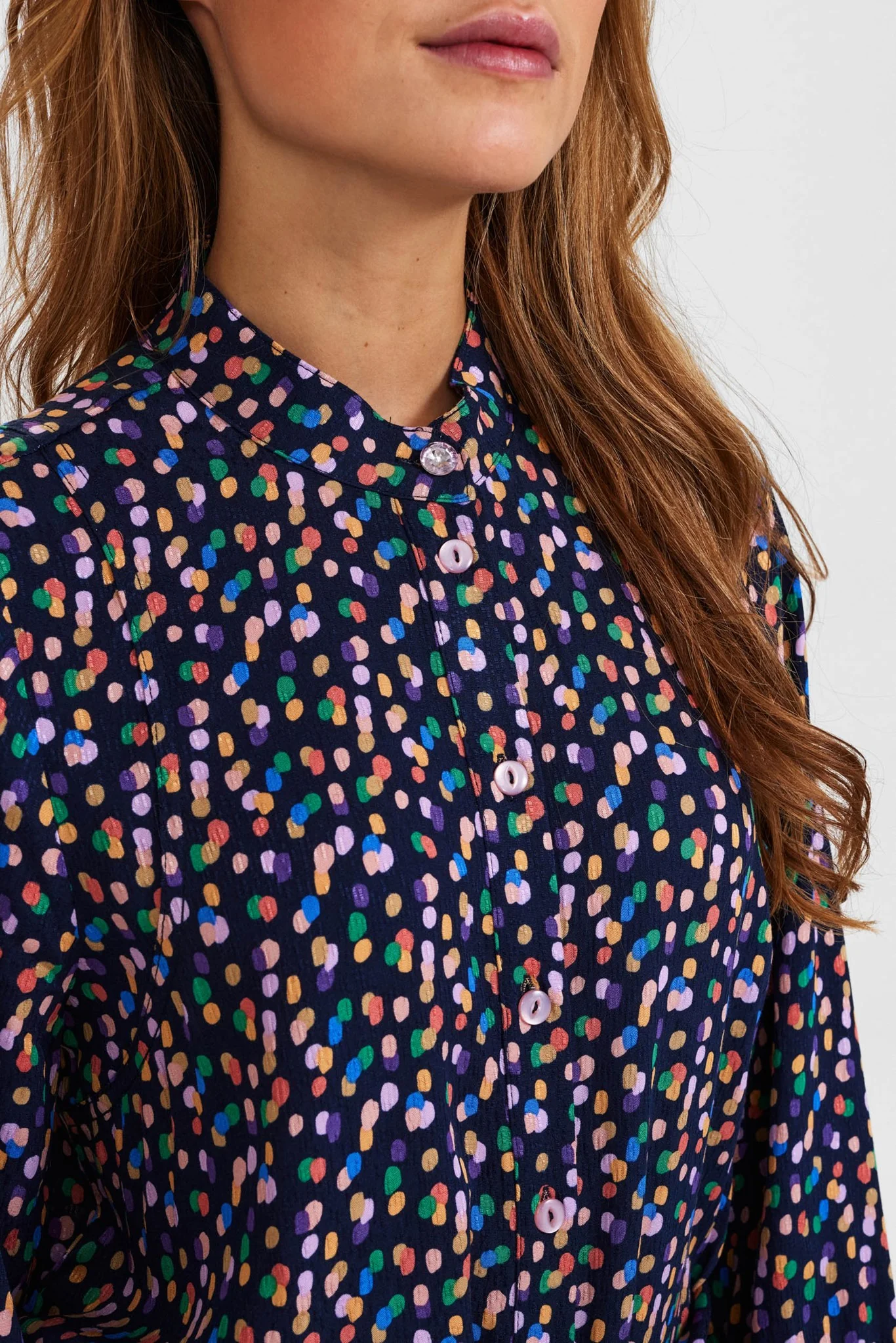 NUKIT SHIRT DRESS - Dark Sapphire - Image 4