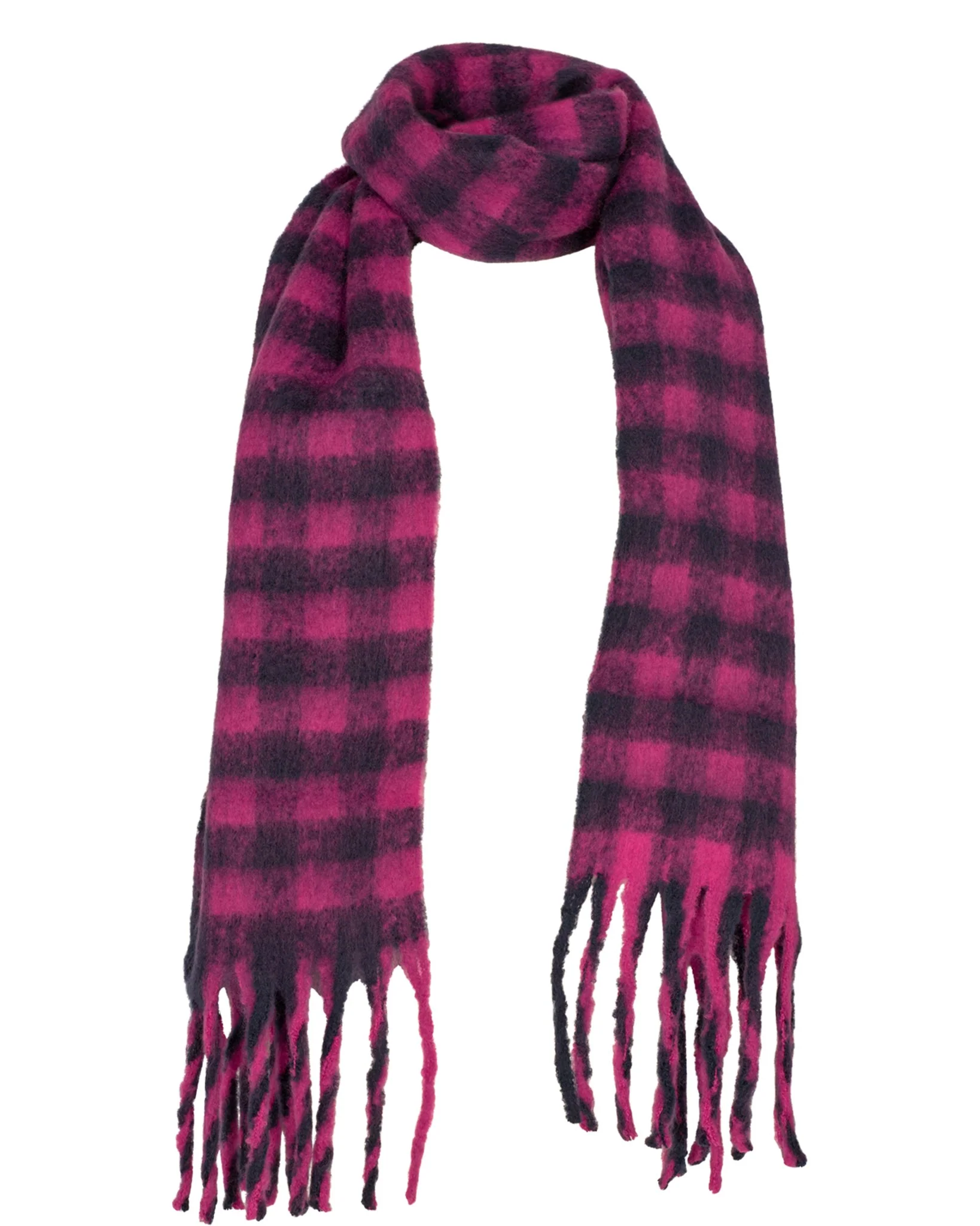NUKITTEN CHECK SCARF - Dark Sapphire - Image 4