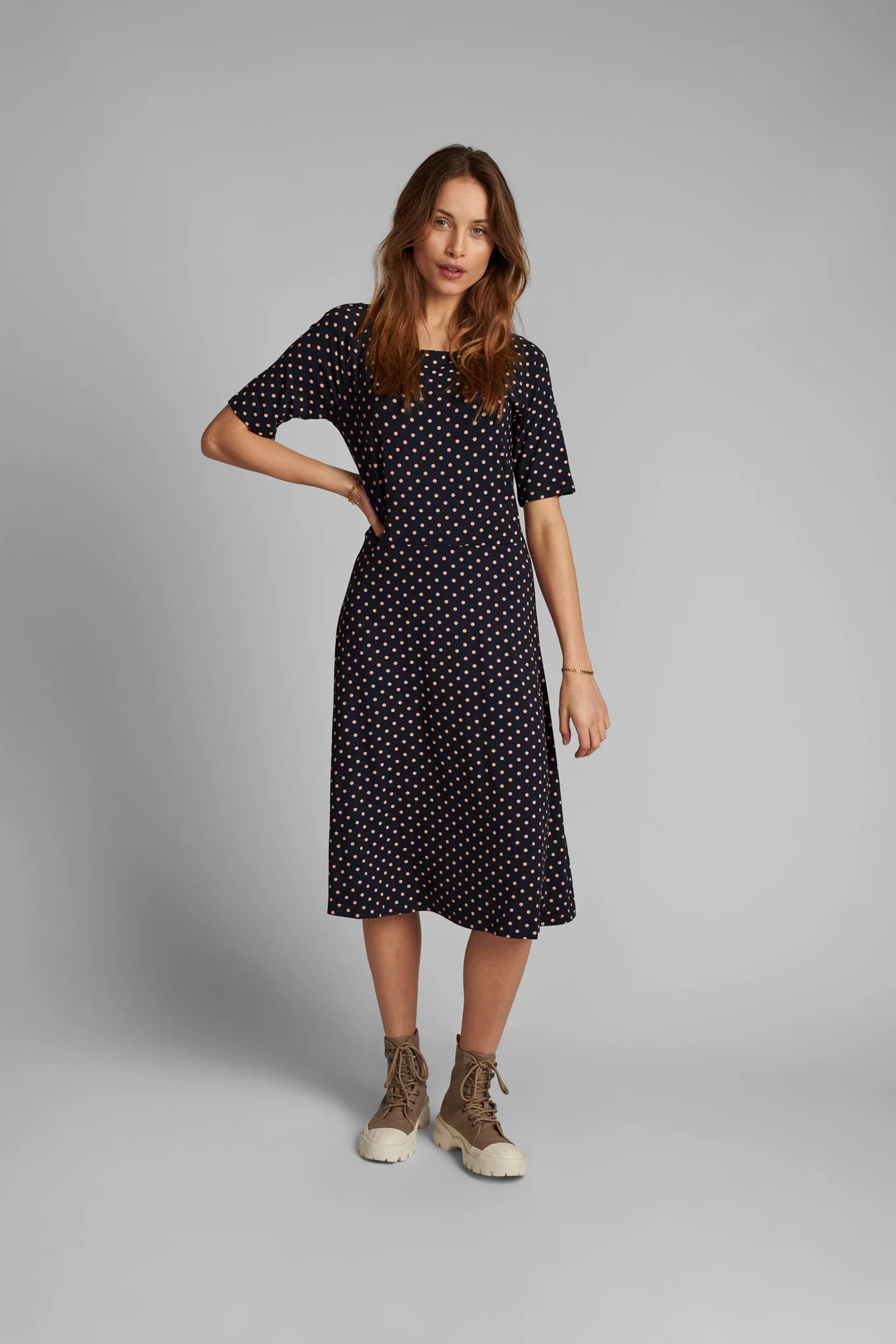 NUKORA JERSEY DRESS - Dark Sapphire - Image 3
