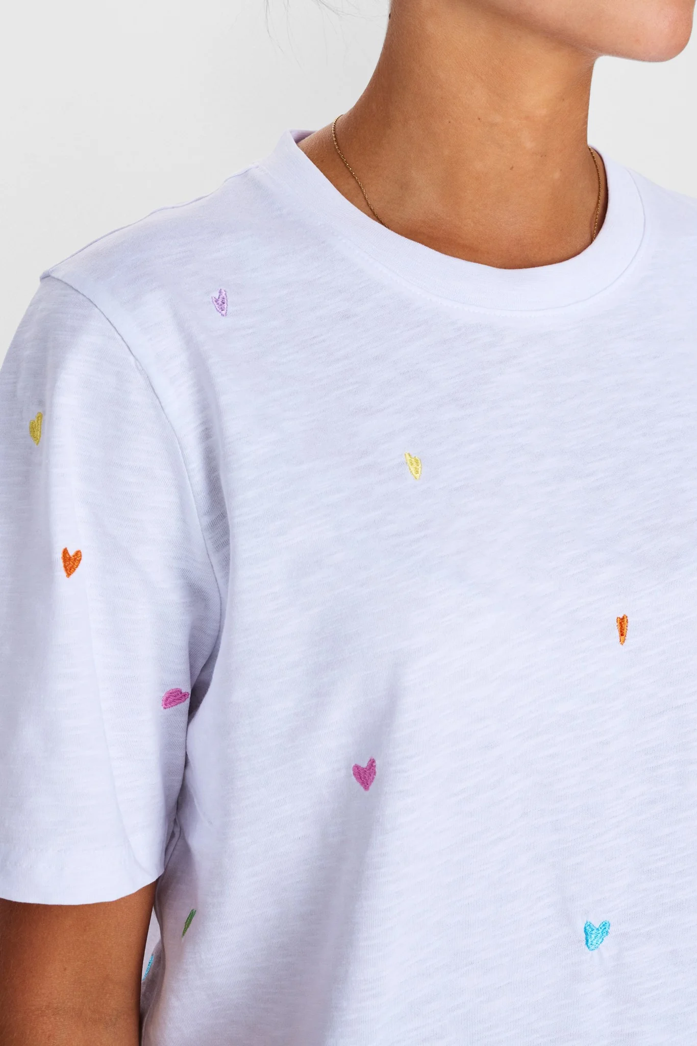 NUKRISTIN TEE - GOTS - Bright White - Image 4