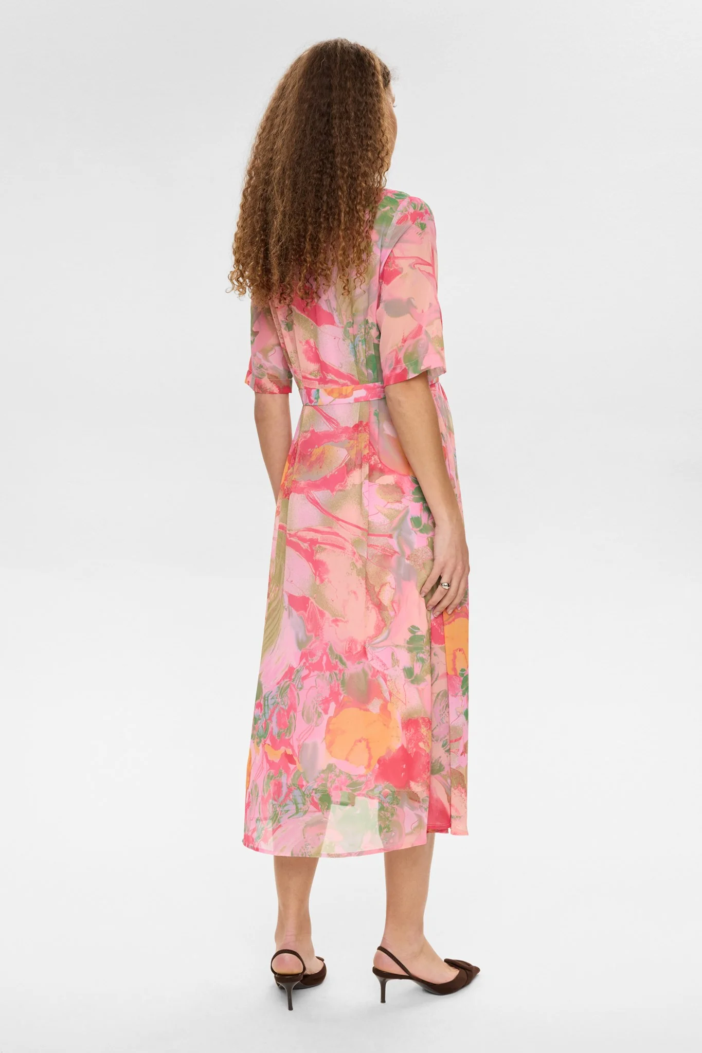 NUKYNDALL NEW SS DRESS - Peach Melba - Image 2