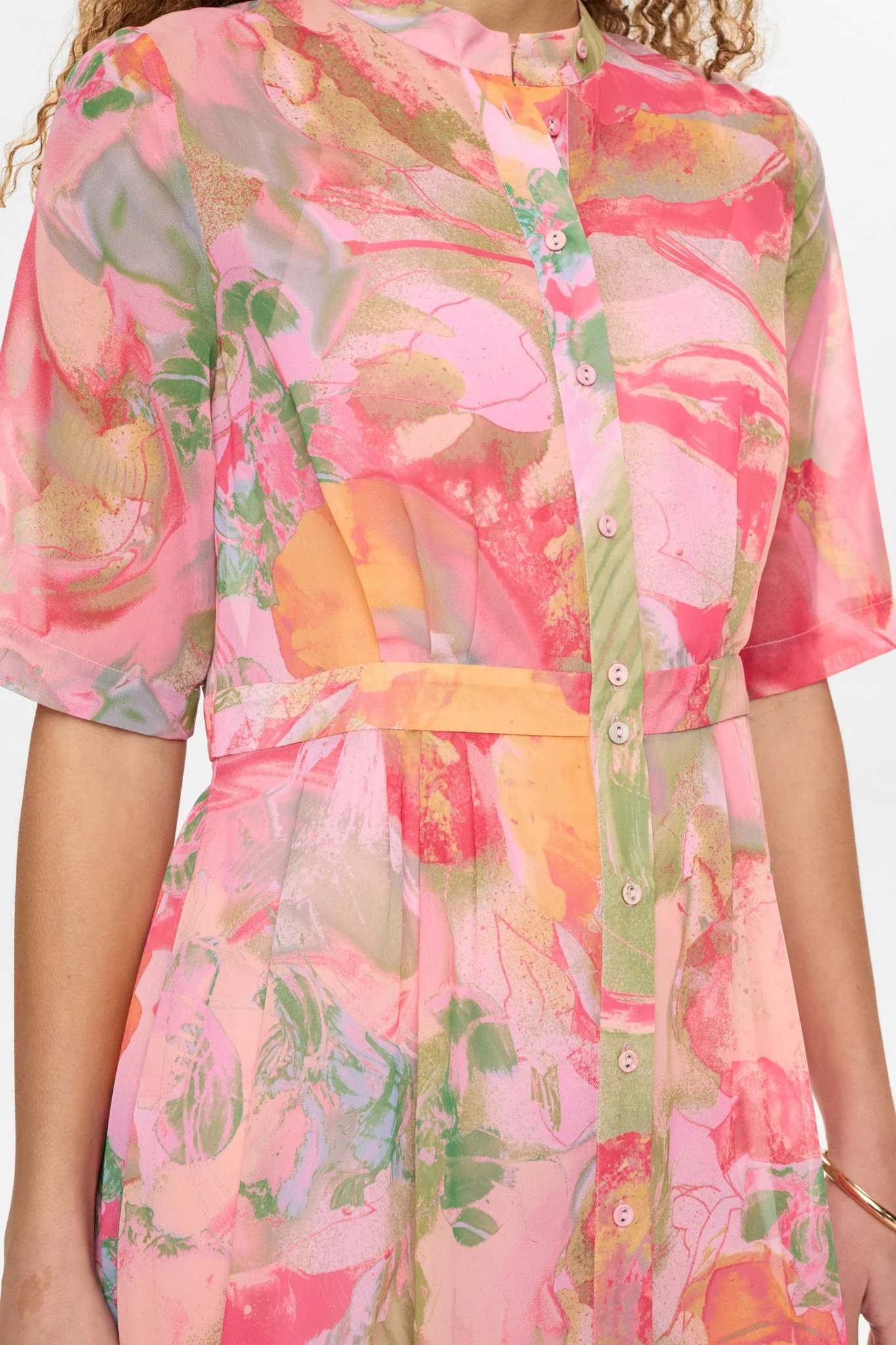 NUKYNDALL NEW SS DRESS - Peach Melba - Image 5