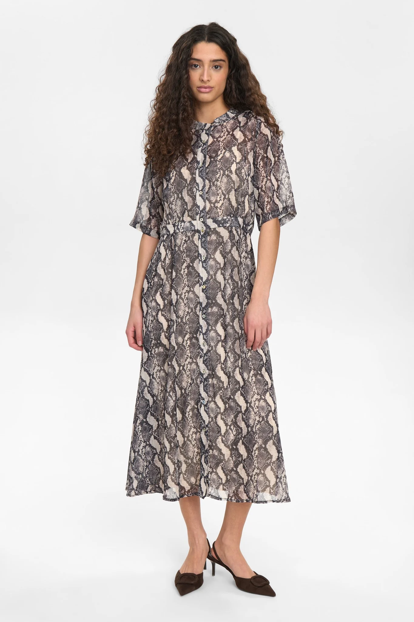NUKYNDALL SS DRESS - Gray Morn - Image 3