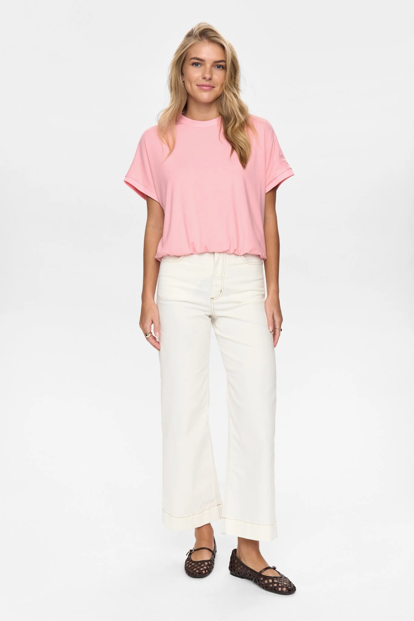 NULEAH BOXY TEE - Peony - Image 3