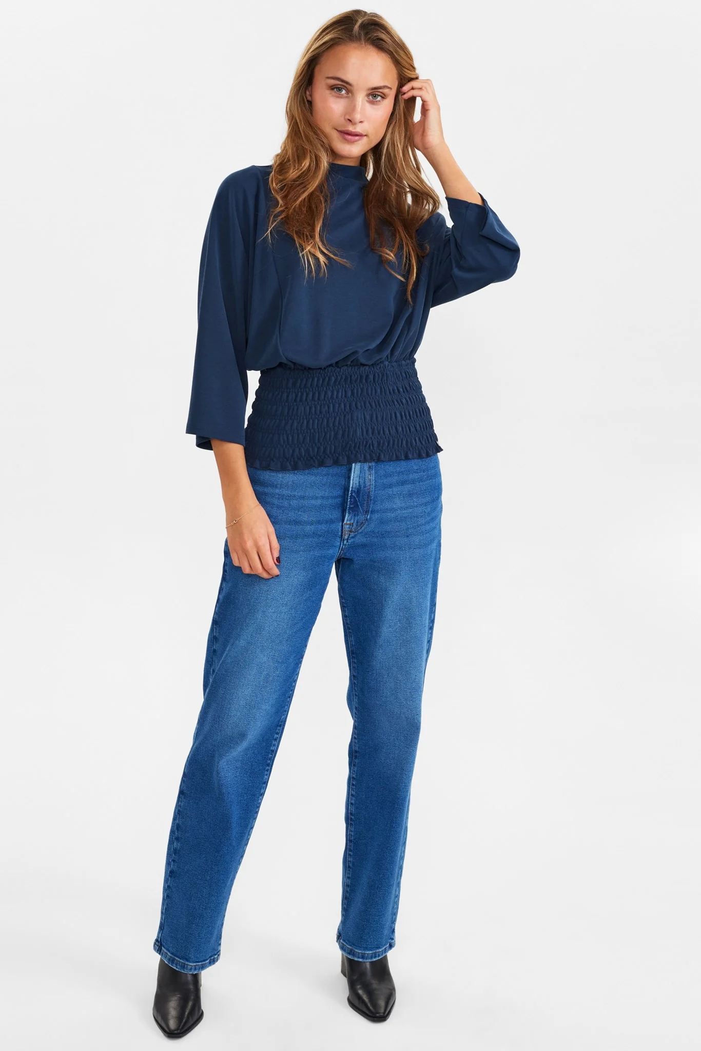 NULEANNE BLOUSE - Dark Sapphire - Image 3