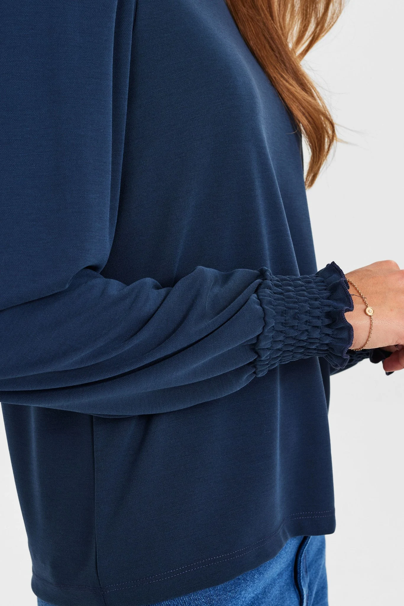 NULEANNE LS BLOUSE - Dark Sapphire - Image 5