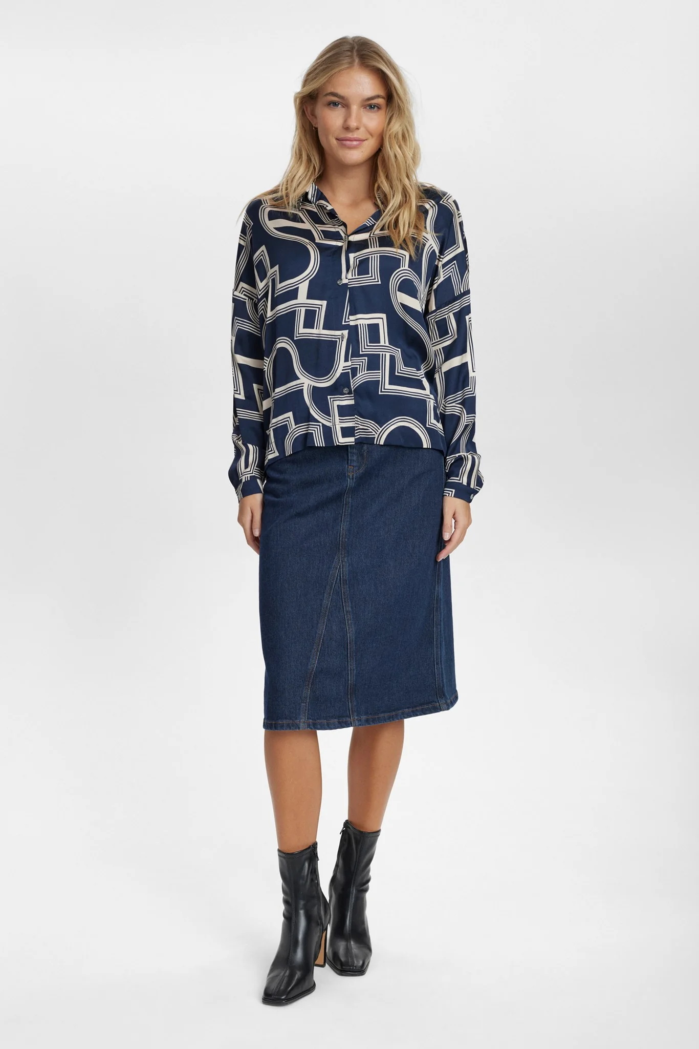 NULETTY LOOSE SHIRT - Dark Sapphire - Image 3