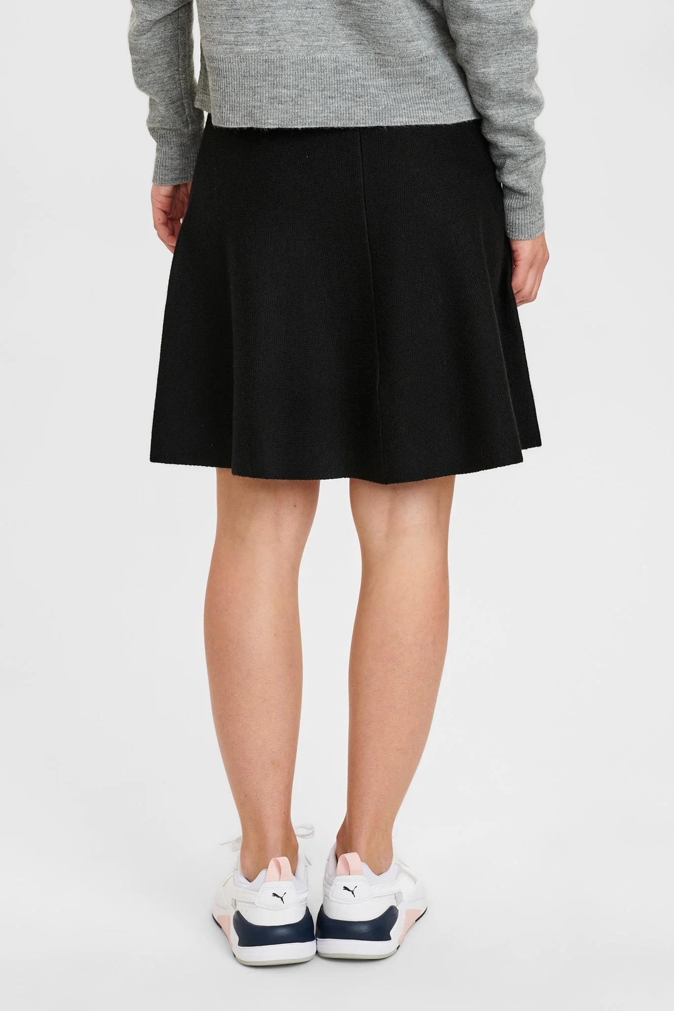 NULILLYWOOLI KNIT SKIRT - Caviar - Image 2