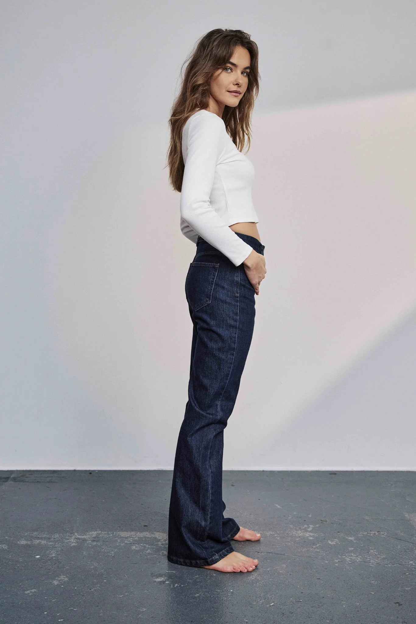NULONDON JEANS LONG - Dark Blue Denim - Image 4