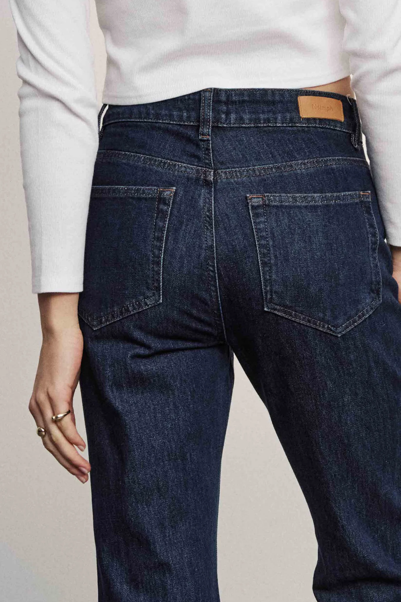 NULONDON JEANS LONG - Dark Blue Denim - Image 5