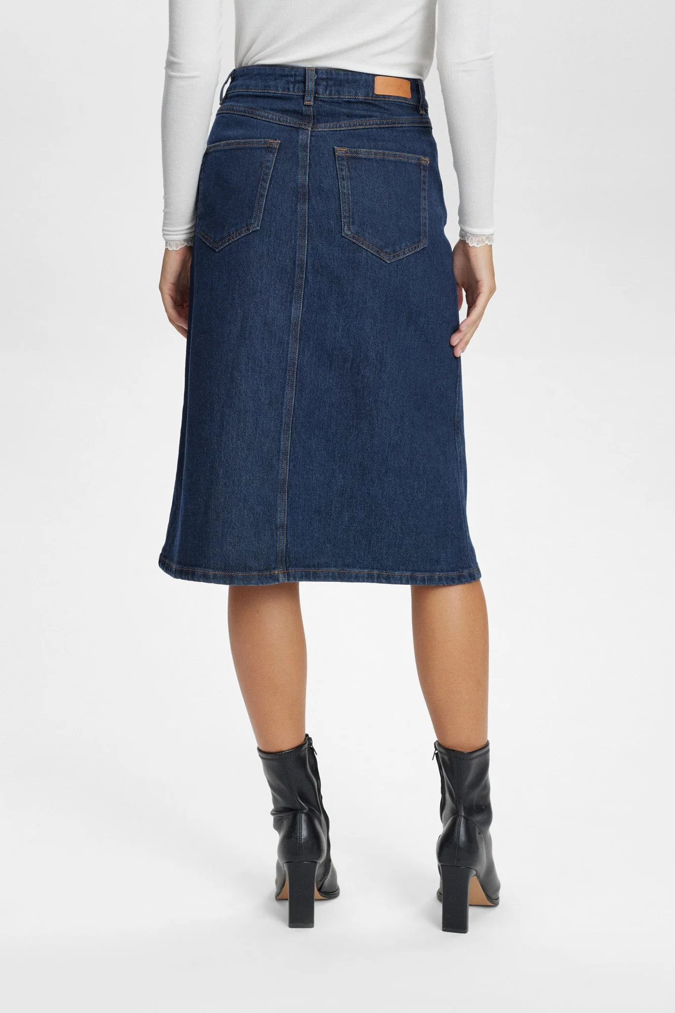 NULONDON SKIRT - Dark Blue Denim - Image 2