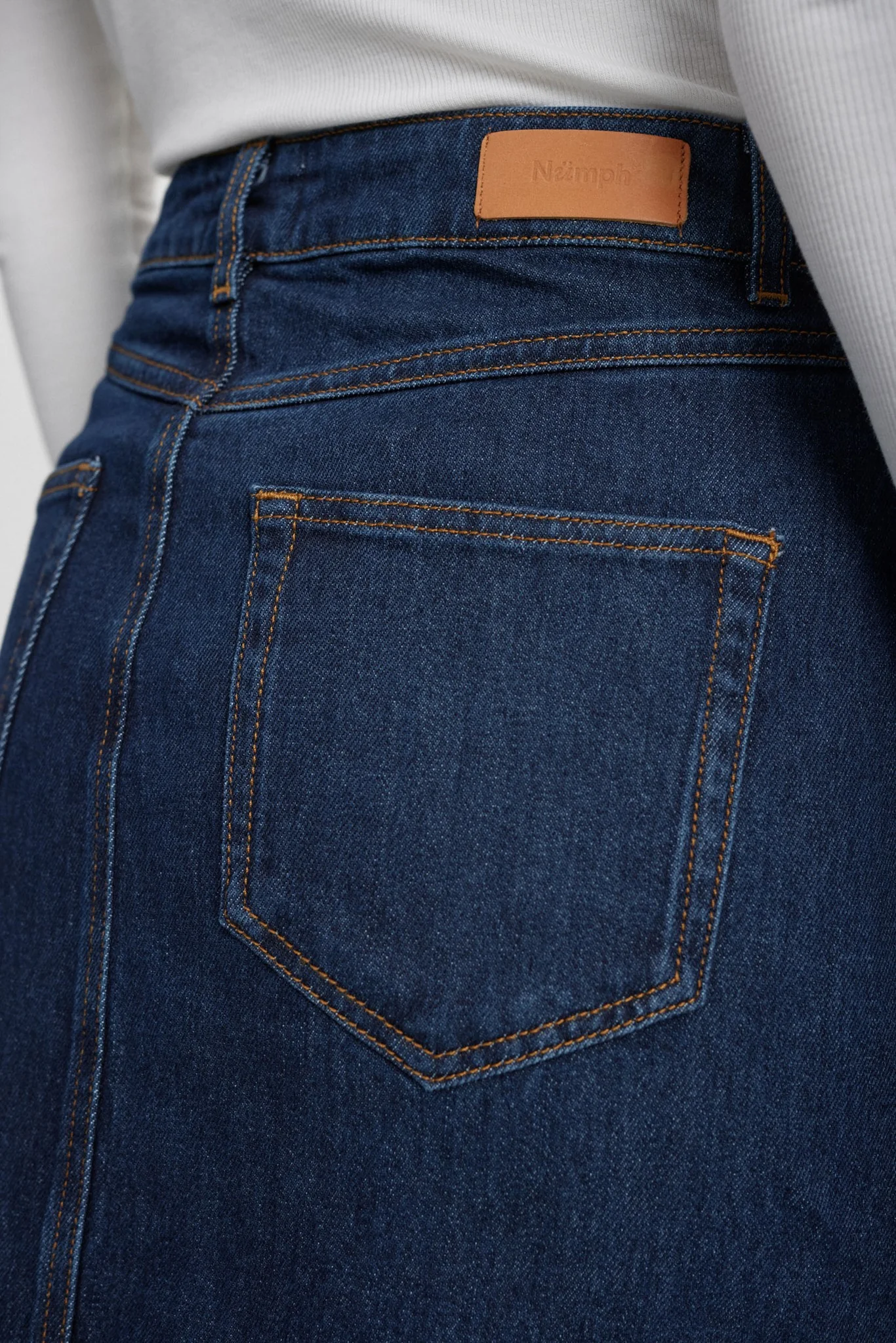 NULONDON SKIRT - Dark Blue Denim - Image 5
