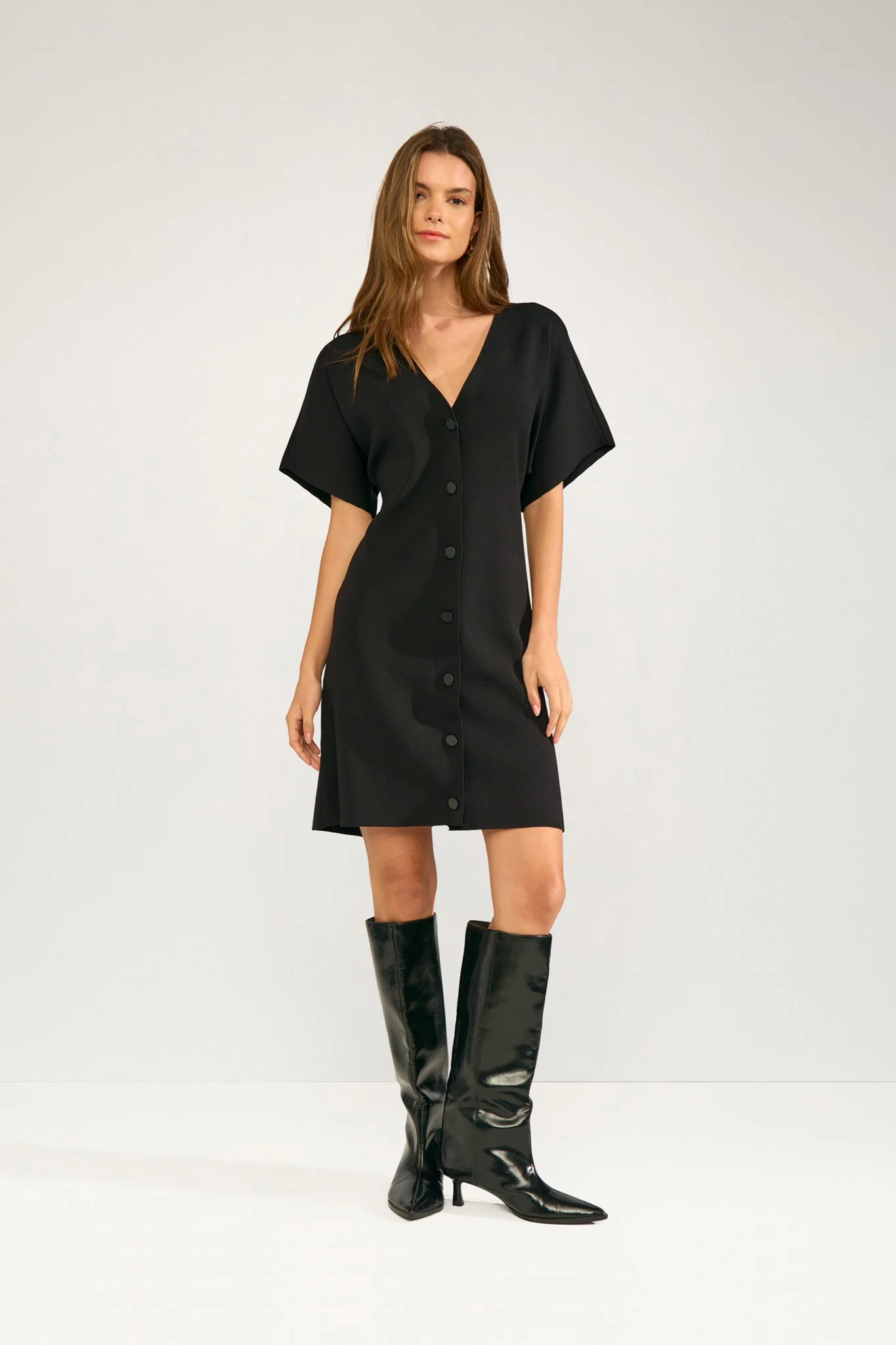 NULONNA DRESS - Caviar - Image 3