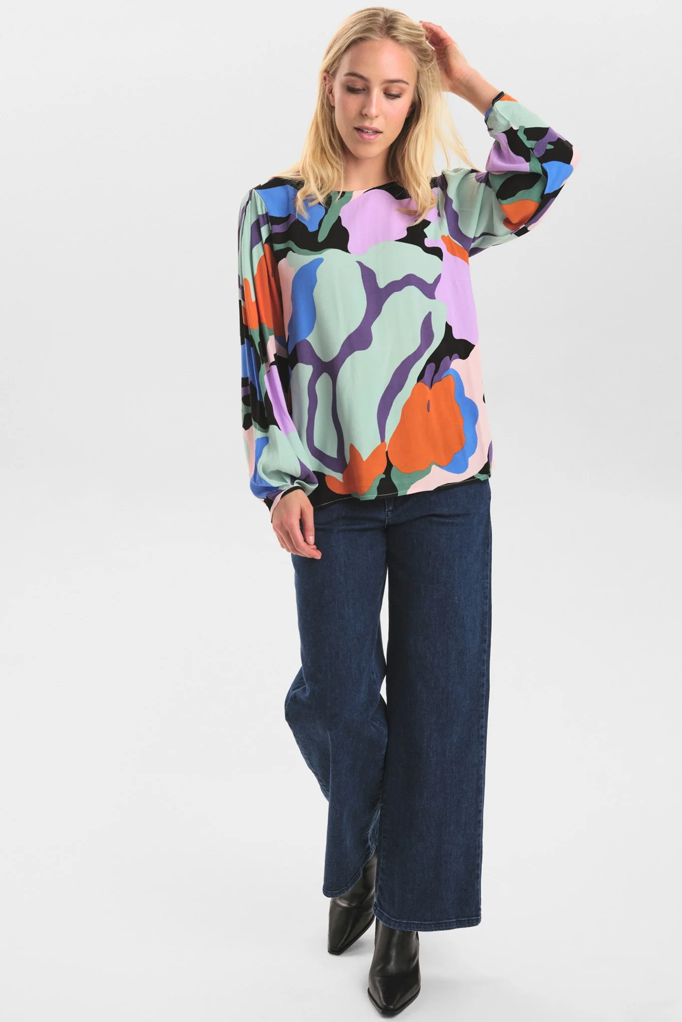 NULOTTAS BLOUSE - Palace Blue - Image 3