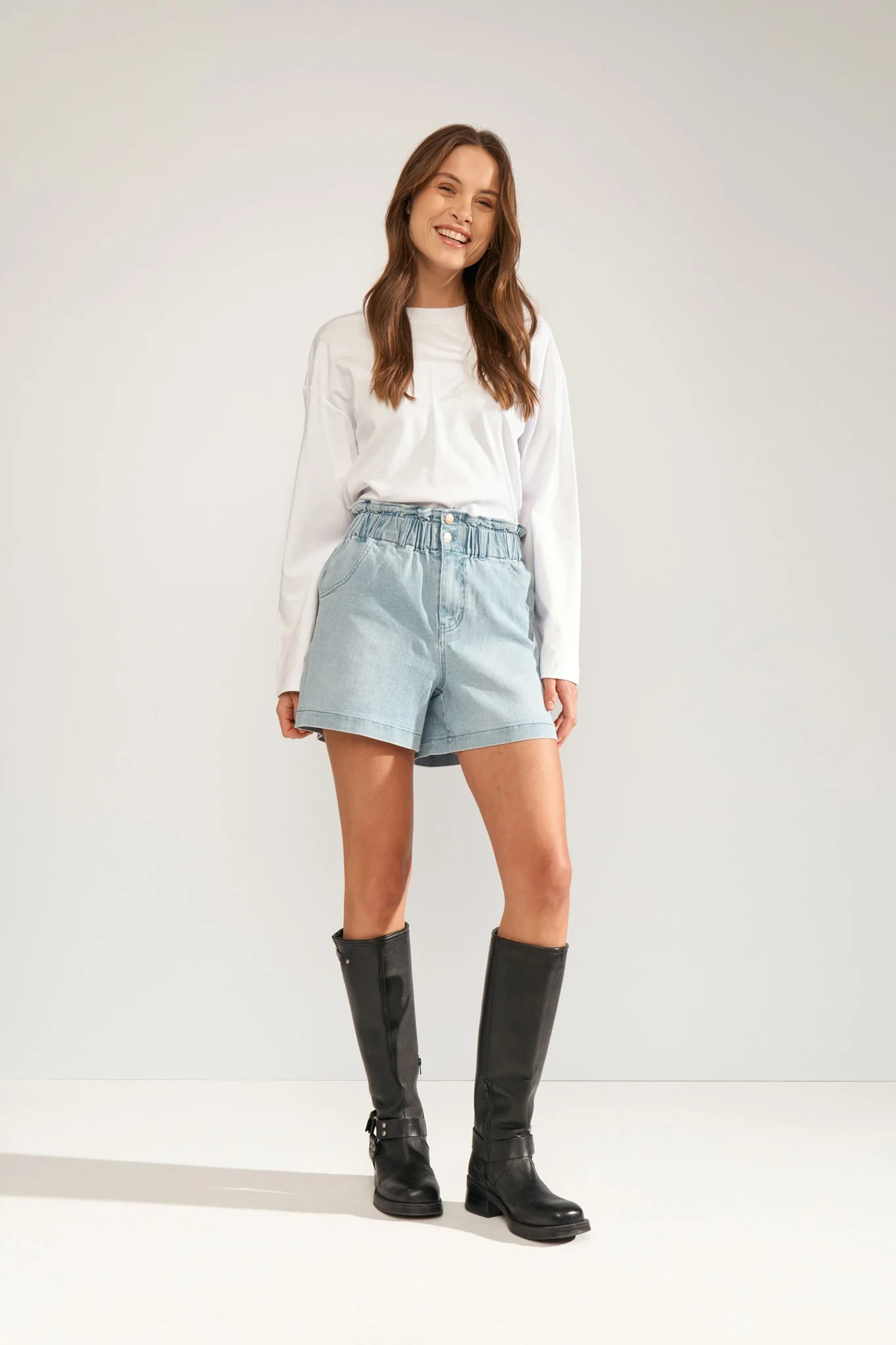 NULULU DENIM SHORTS  - Light Blue Denim - Image 6