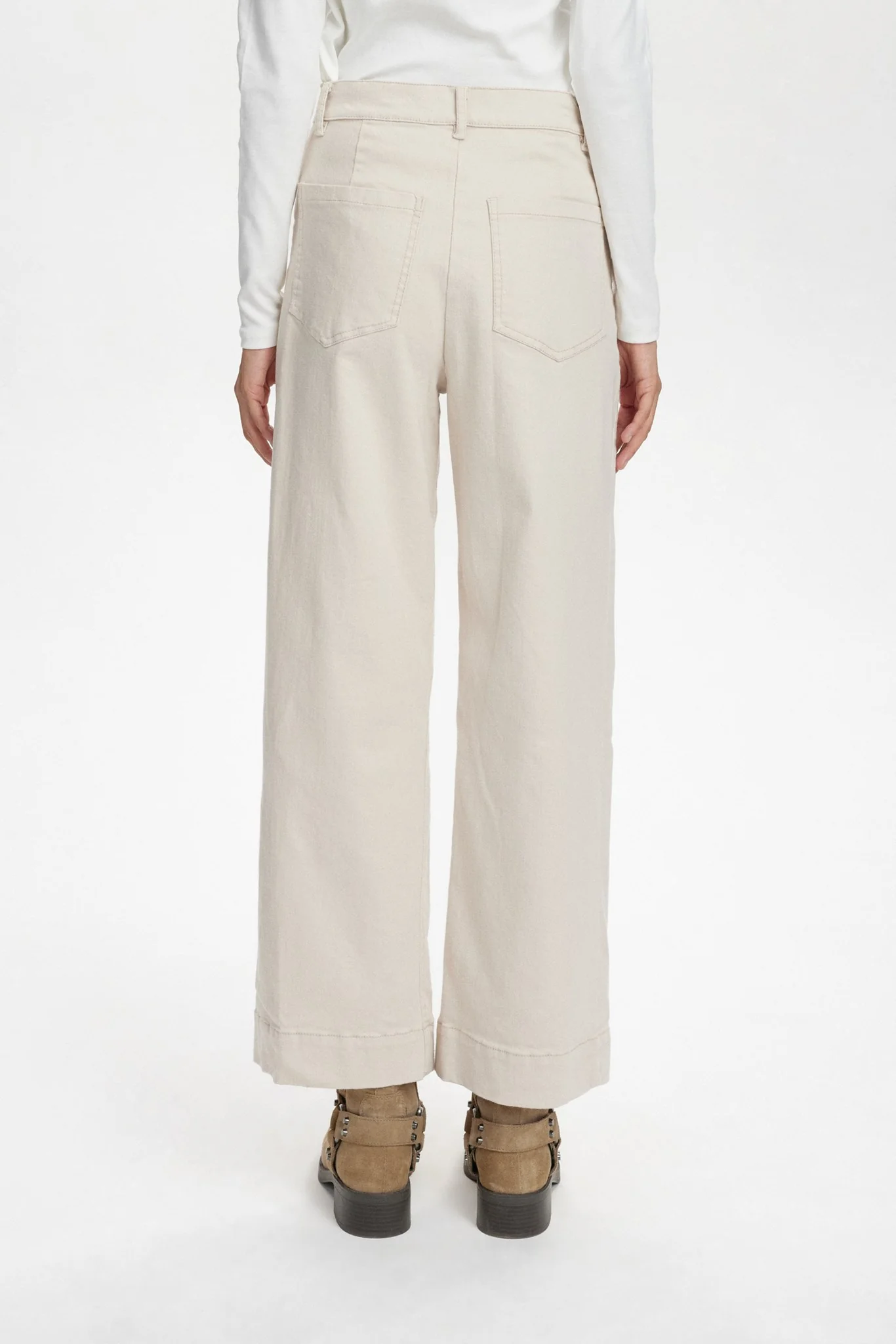 NULULU PANTS CROPPED - Grey Morn - Image 2