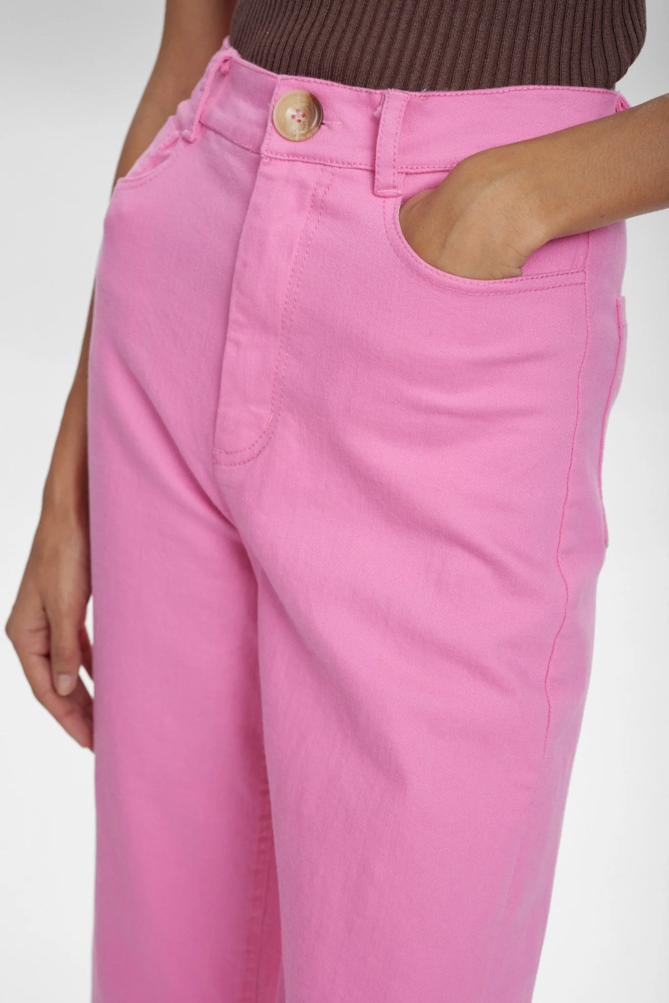 NULULU PANTS CROPPED - Pink Cosmos - Image 4