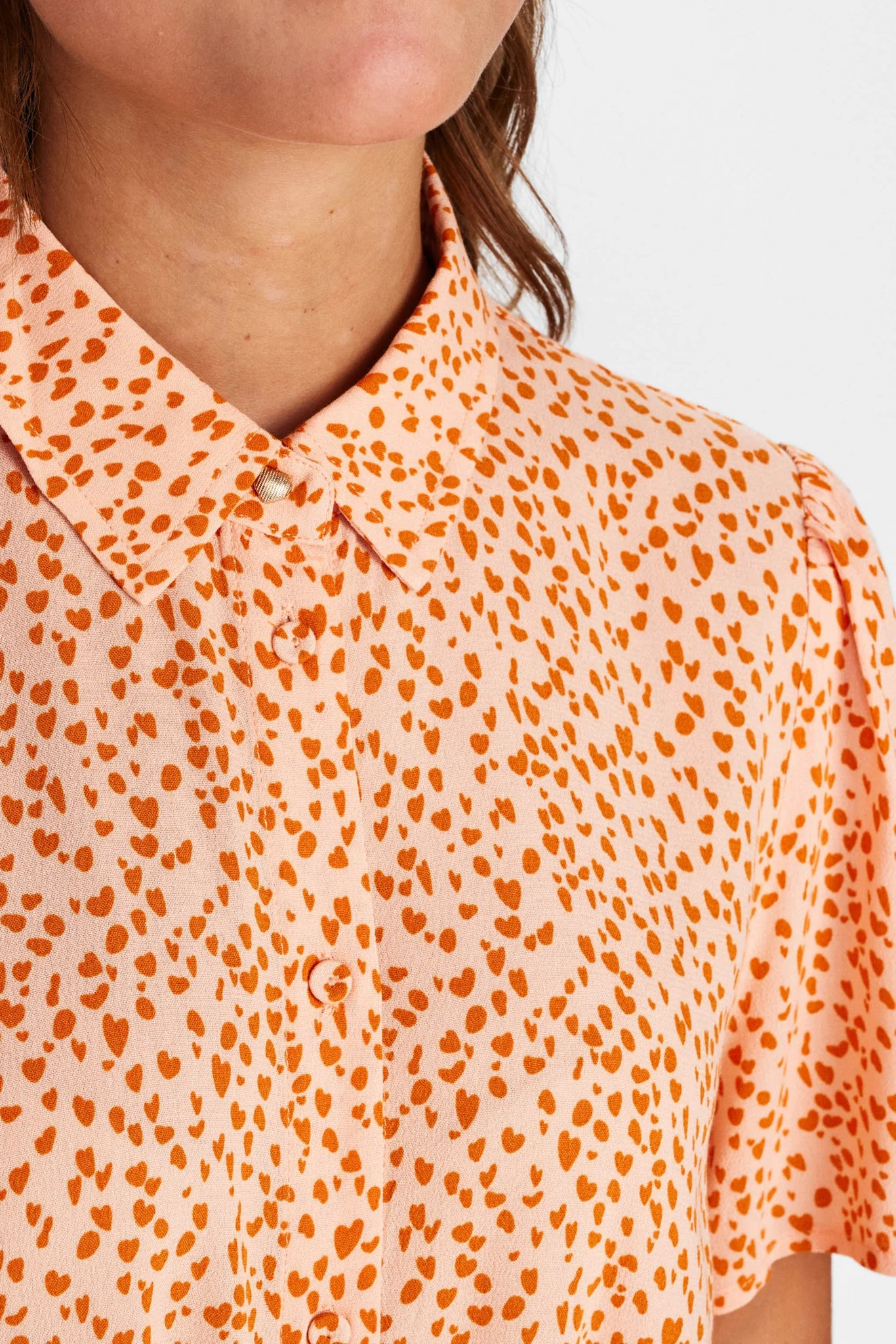 NULYDIA SHIRT DRESS - Peach Melba - Image 4