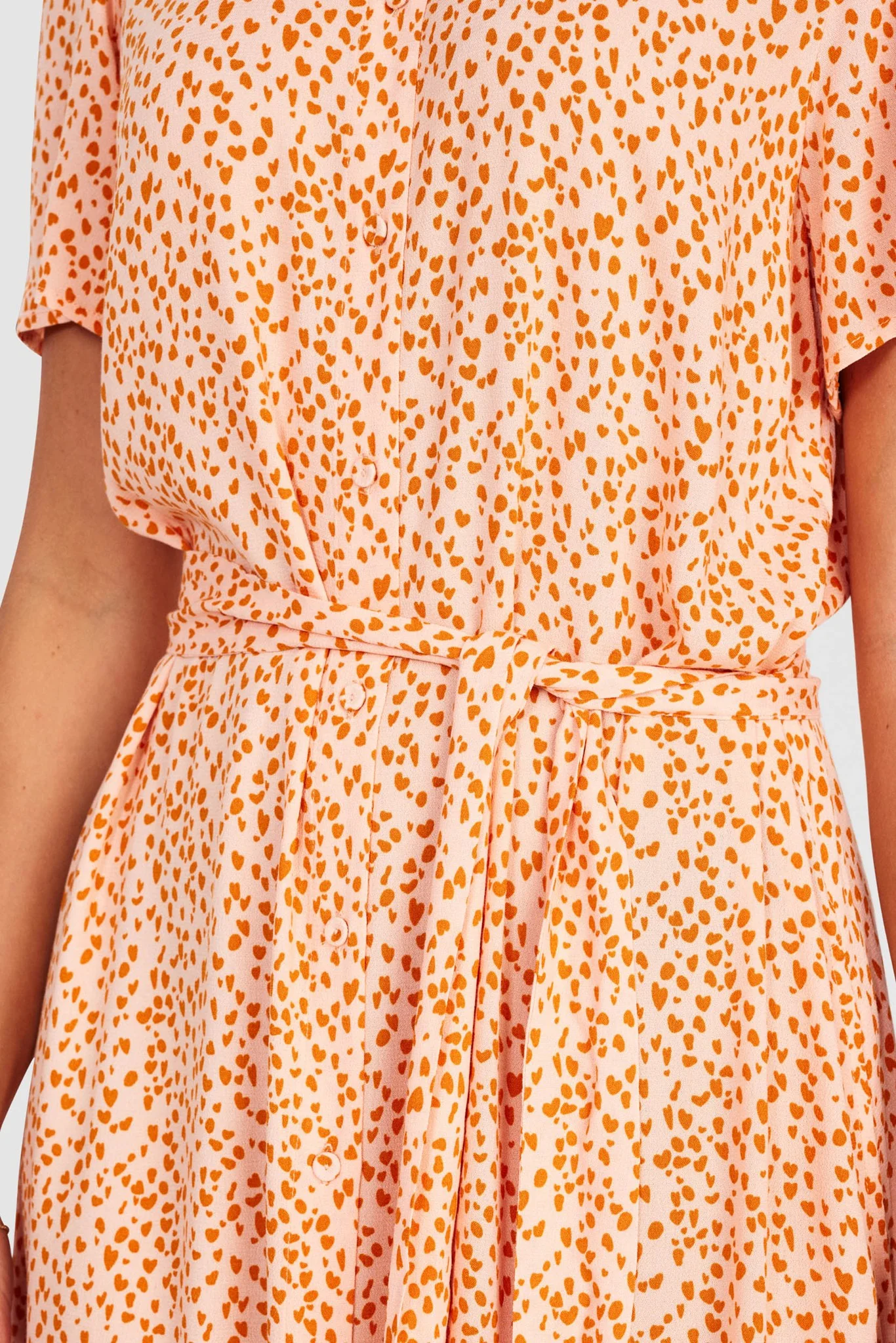 NULYDIA SHIRT DRESS - Peach Melba - Image 5
