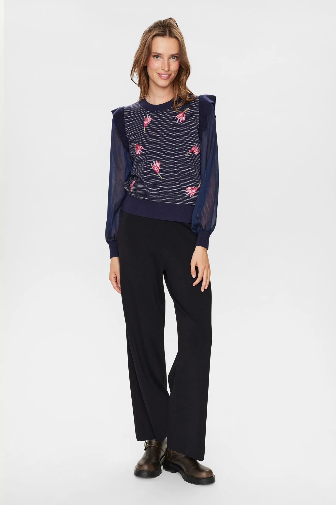 NUMAGNOLIA PULLOVER - Dress Blues - Image 3