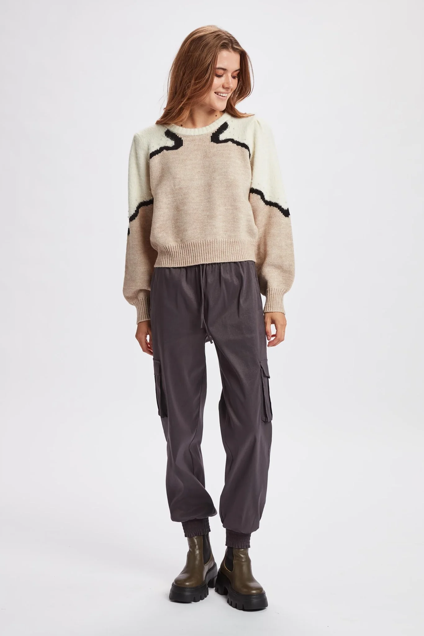 NUMAREN PULLOVER  - Sesame Melange - Image 3