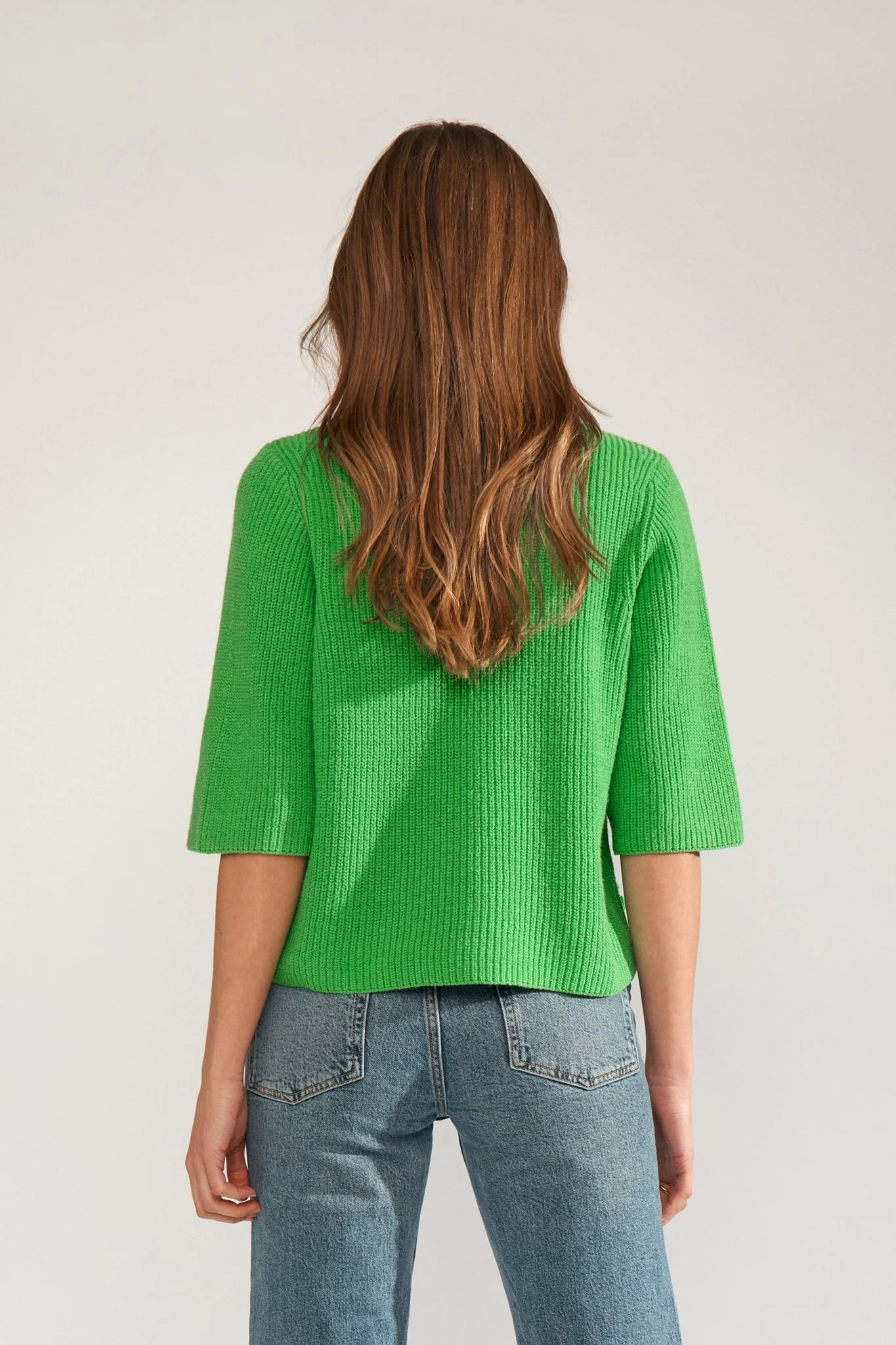 NUMARSIE SS PULLOVER  - Vibrant Green - Image 2