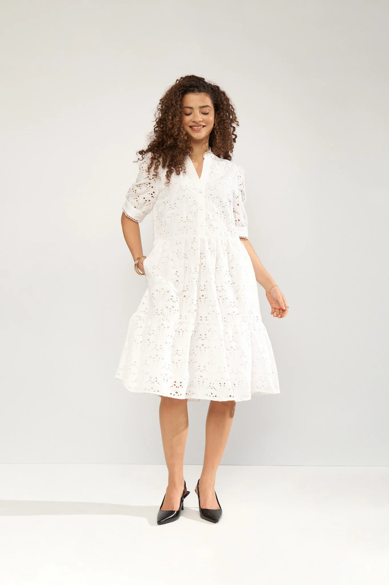 NUMAYA DRESS - Bright White - Image 6