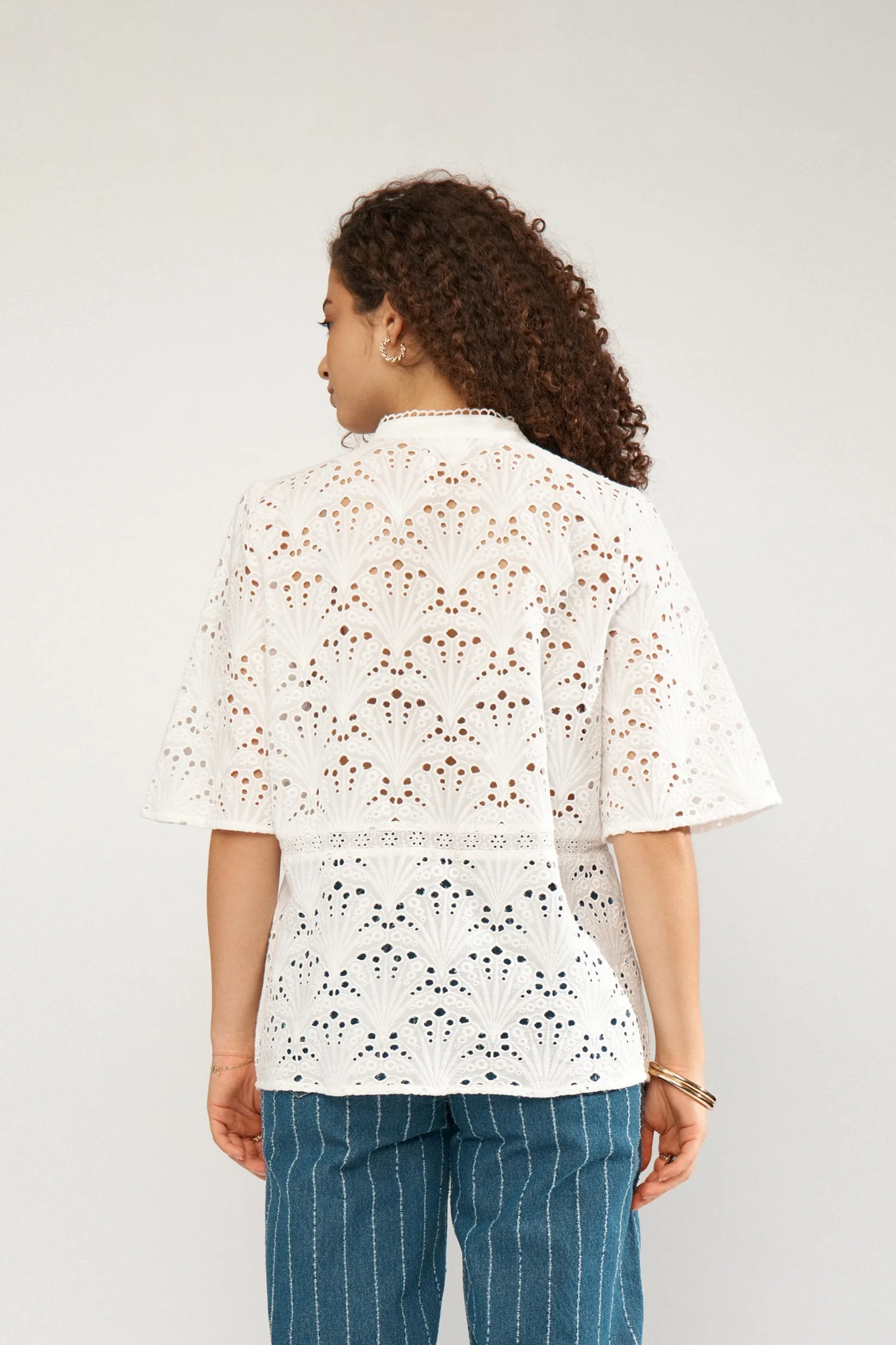 NUMAYA SS BLOUSE  - Bright White - Image 2