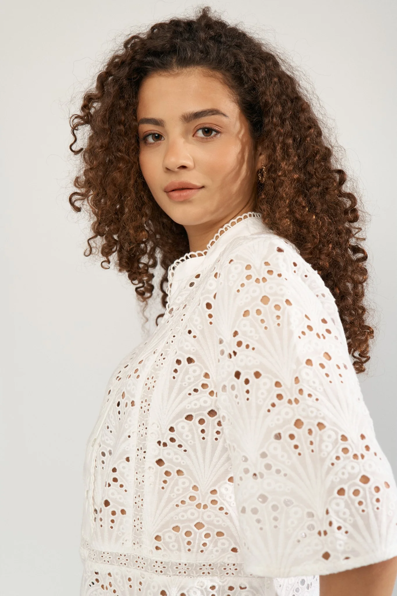 NUMAYA SS BLOUSE  - Bright White - Image 4