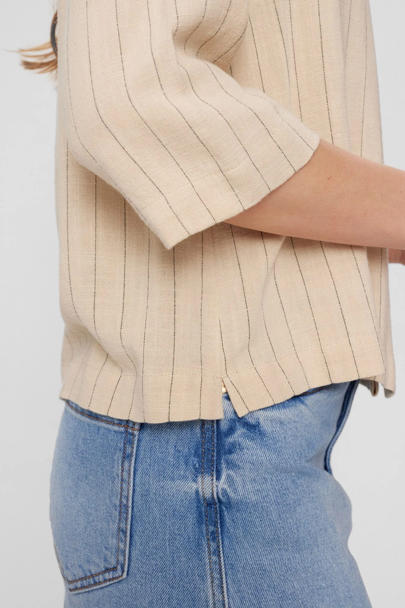 NUMAYANN SHIRT - Sesame Melange - Image 5