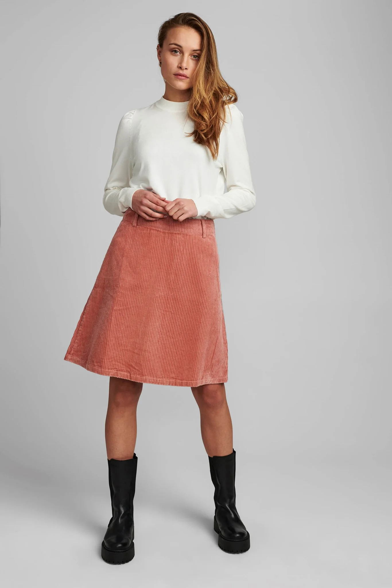 NUMEGHAN CALAH SKIRT - Ash Rose - Image 3