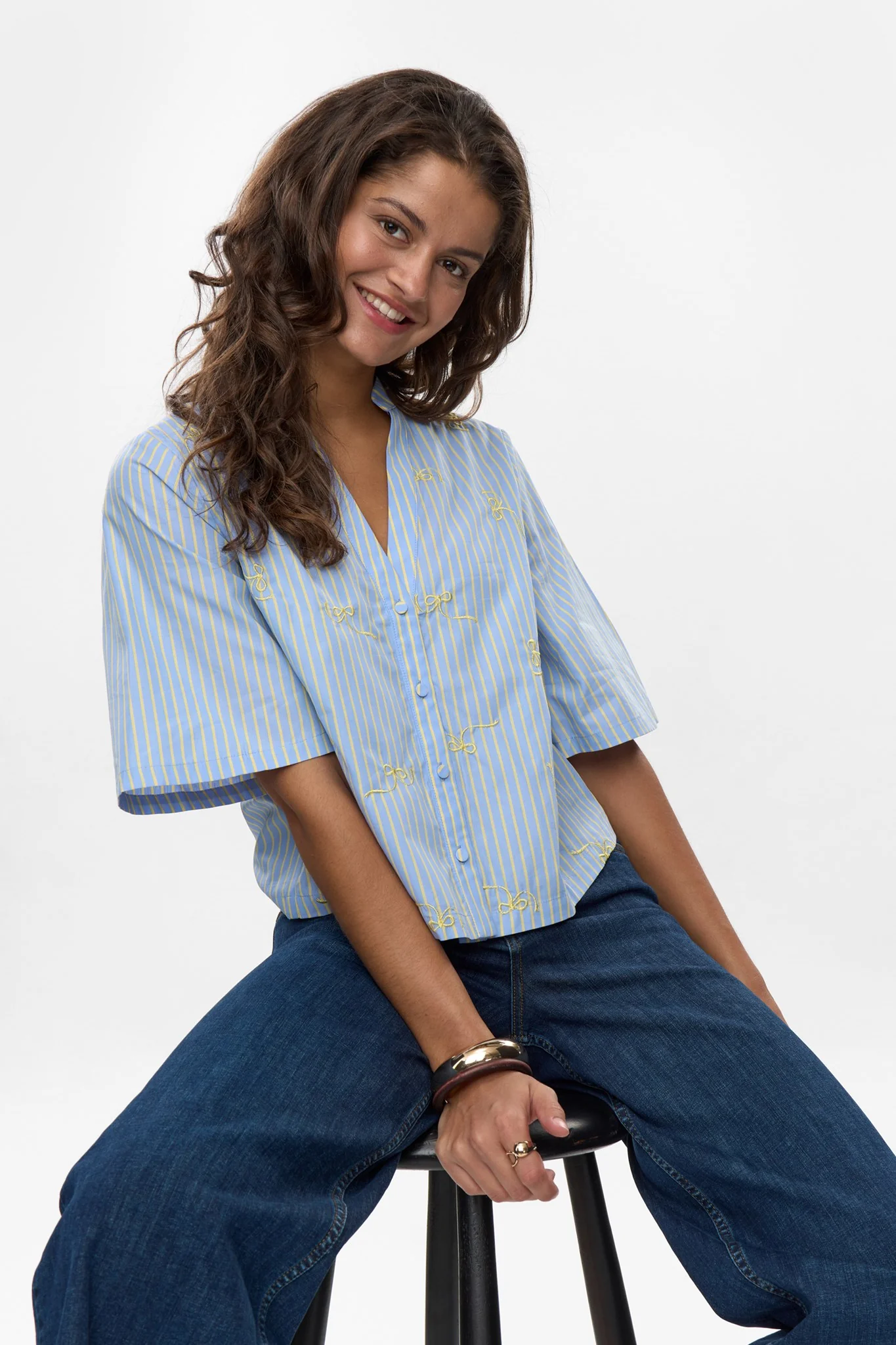 NUMELANIE SS SHIRT - Hydrangea - Image 7