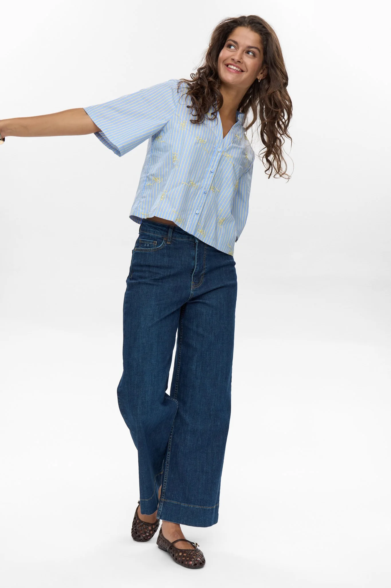 NUMELANIE SS SHIRT - Hydrangea - Image 8