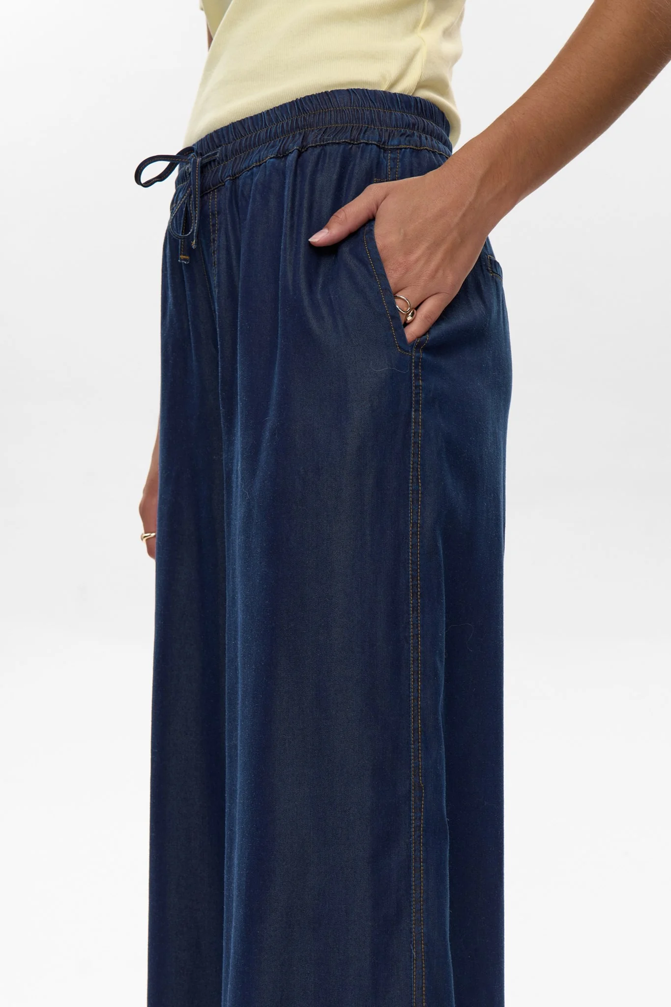 NUMIAMI PANTS - Dark Blue Denim - Image 4