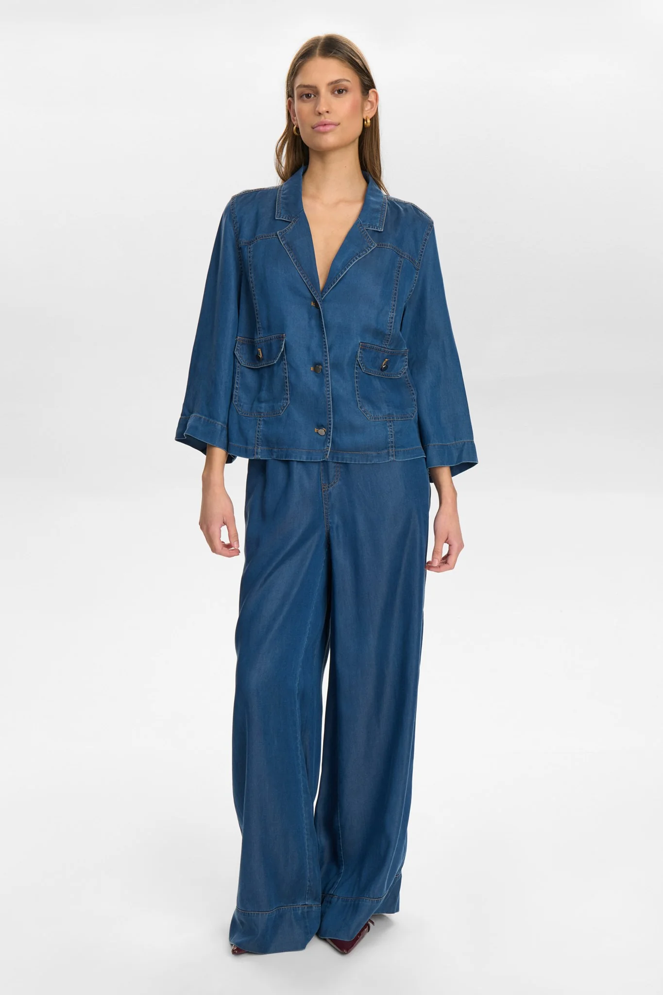NUMIAMI SHIRT - Medium Blue Denim - Image 3