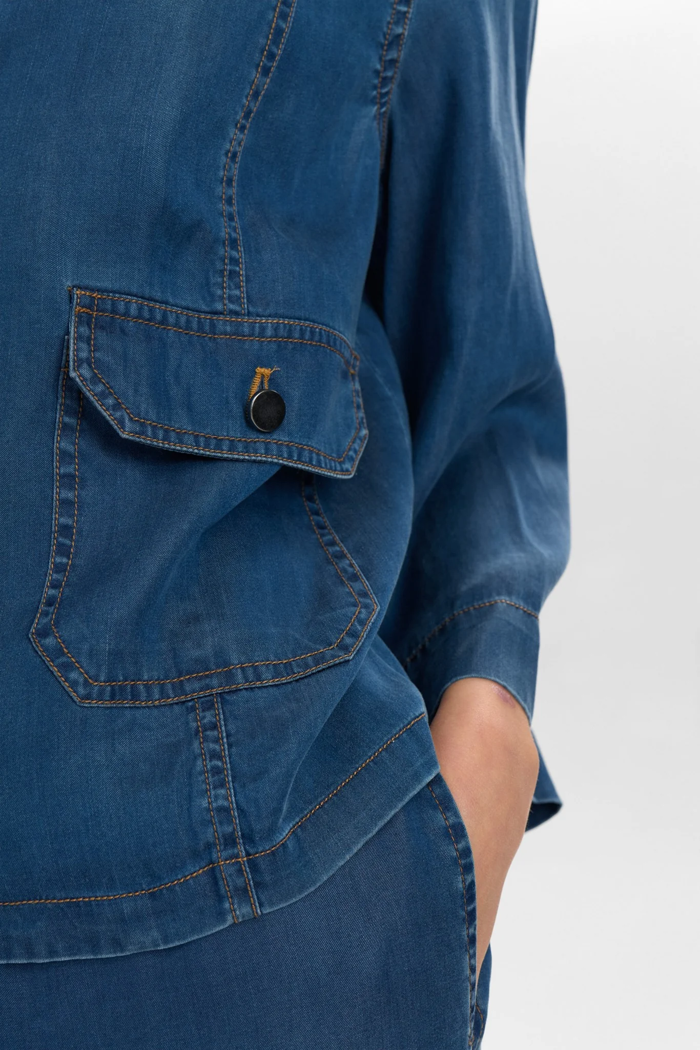NUMIAMI SHIRT - Medium Blue Denim - Image 5